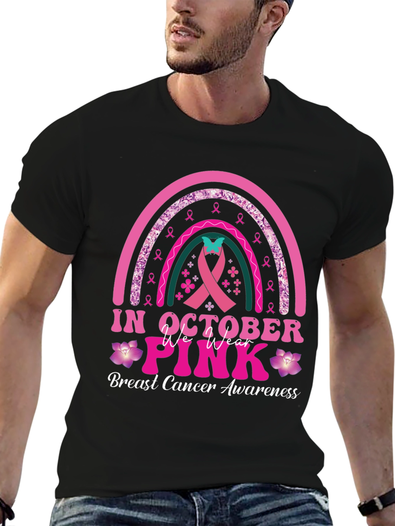 Breast Cancer Awareness T-Shirt: In October We Wear Pink
