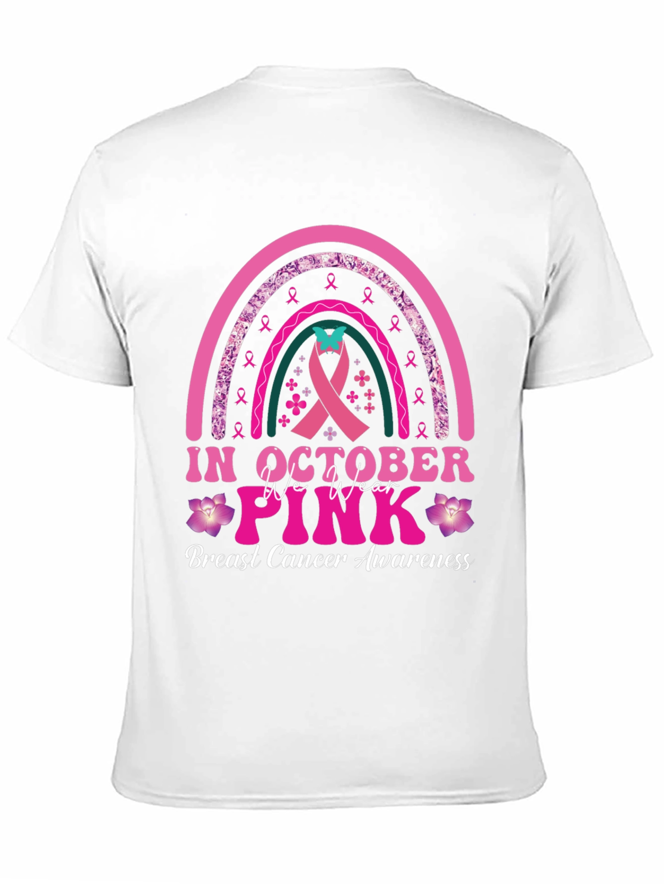 Breast Cancer Awareness T-Shirt: In October We Wear Pink