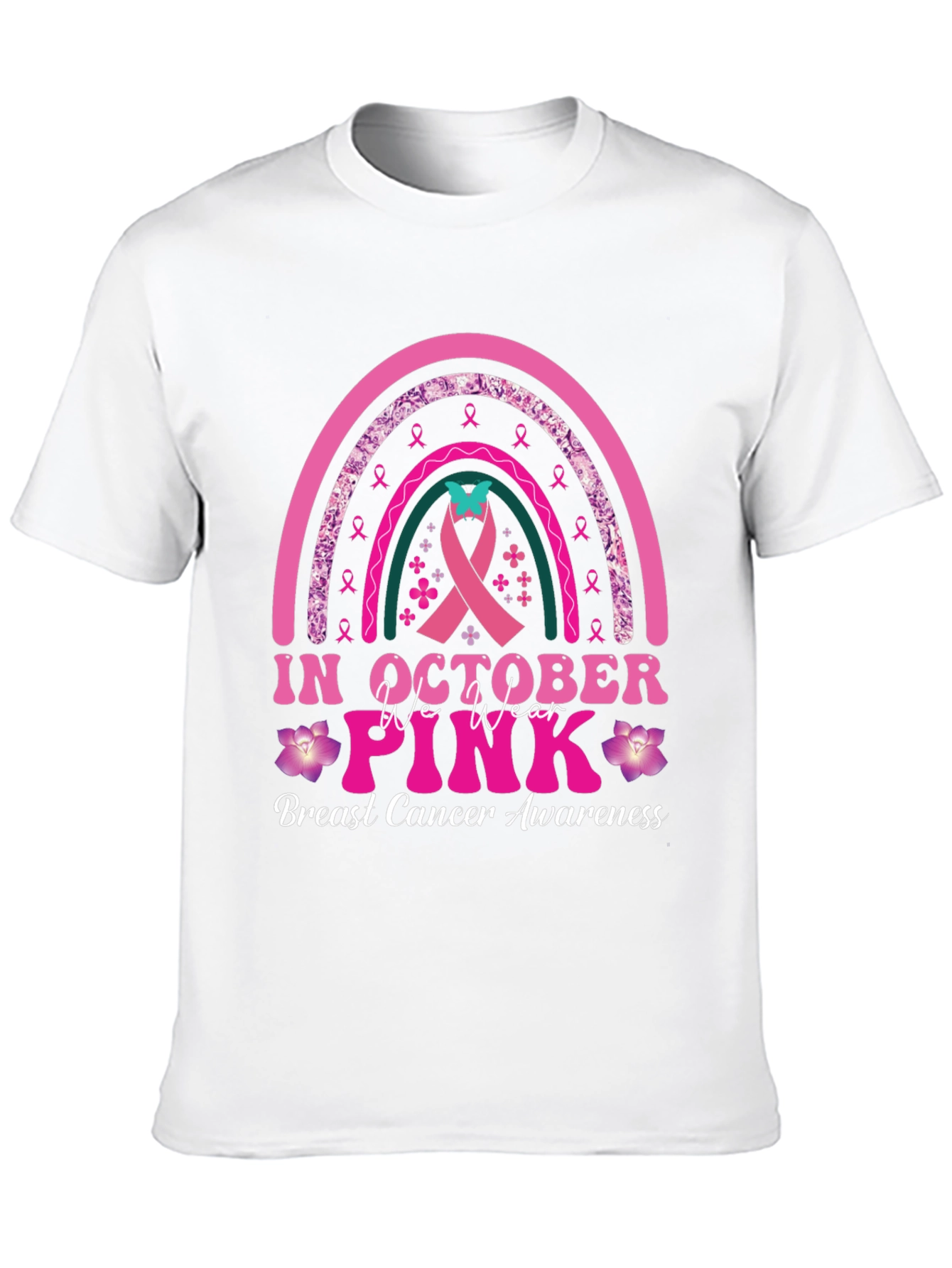 Breast Cancer Awareness T-Shirt: In October We Wear Pink