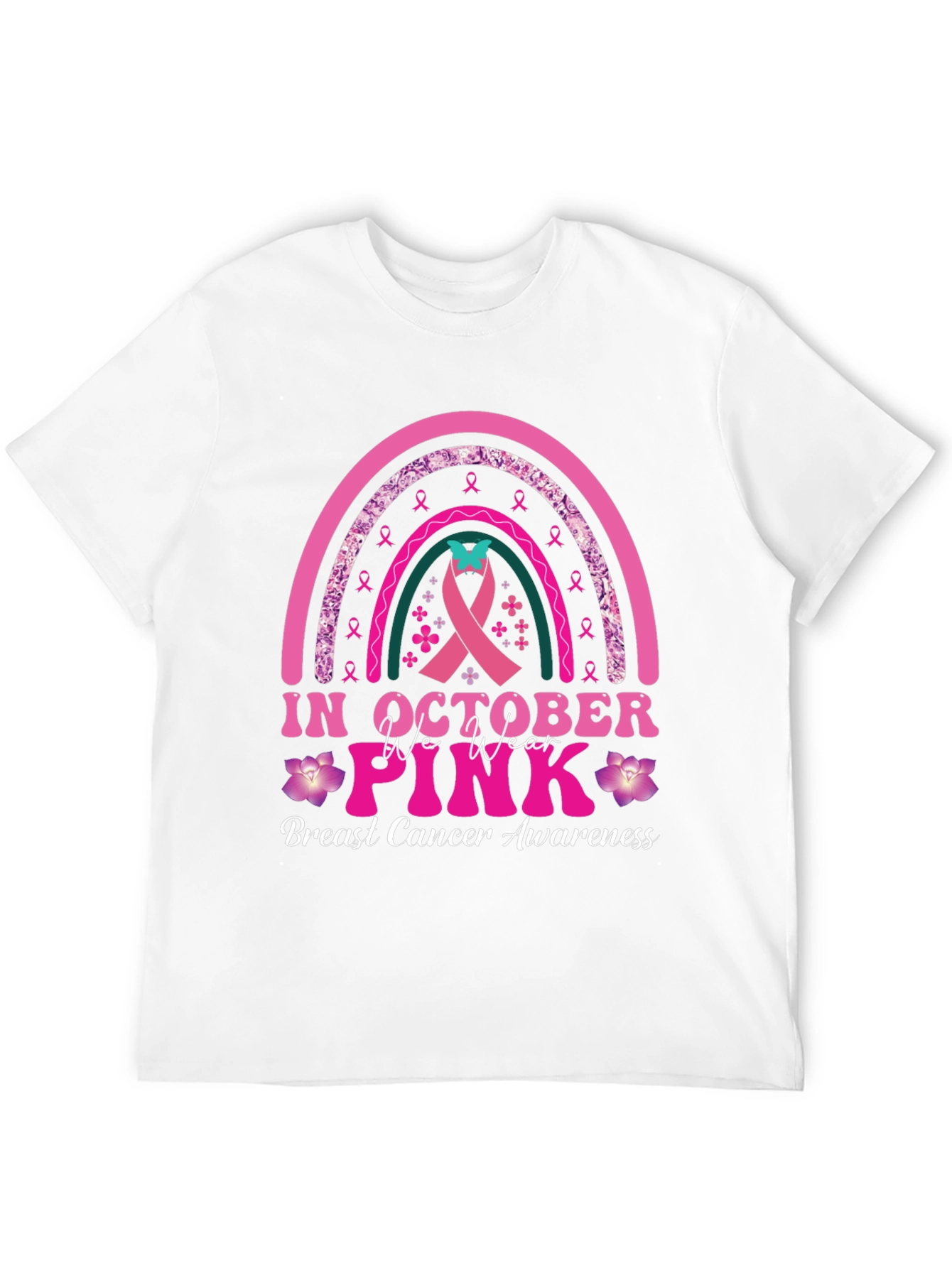 Breast Cancer Awareness T-Shirt: In October We Wear Pink