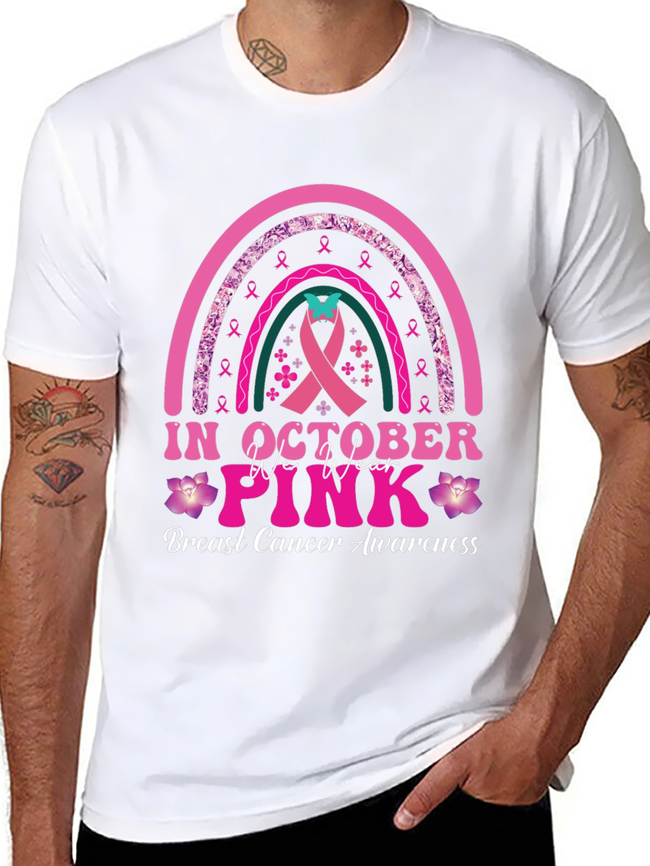 Breast Cancer Awareness T-Shirt: In October We Wear Pink