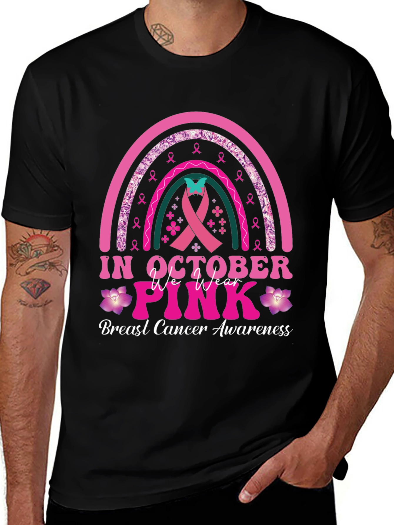Breast Cancer Awareness T-Shirt: In October We Wear Pink