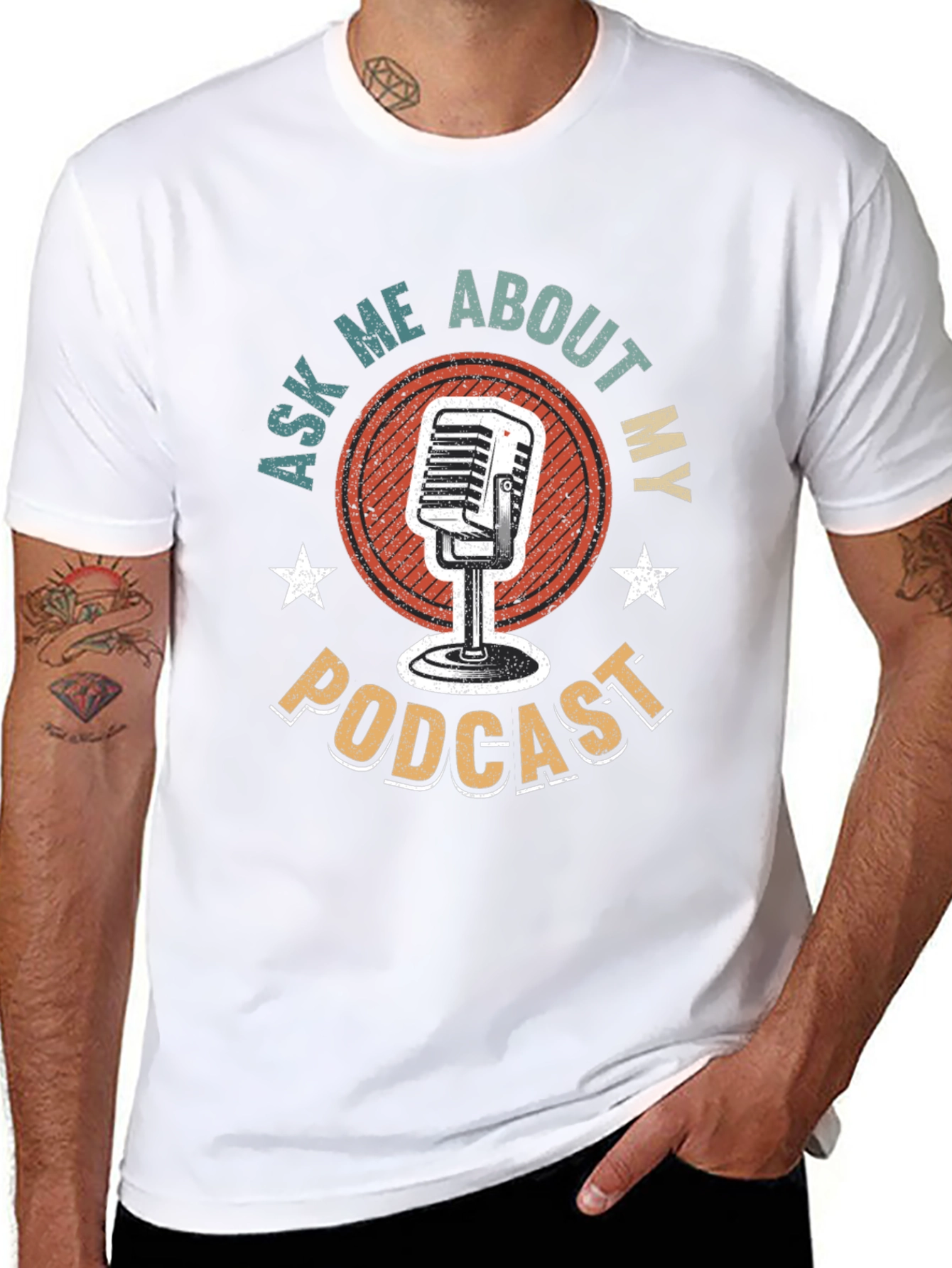 Podcast T-Shirt - Ask Me About My Podcast
