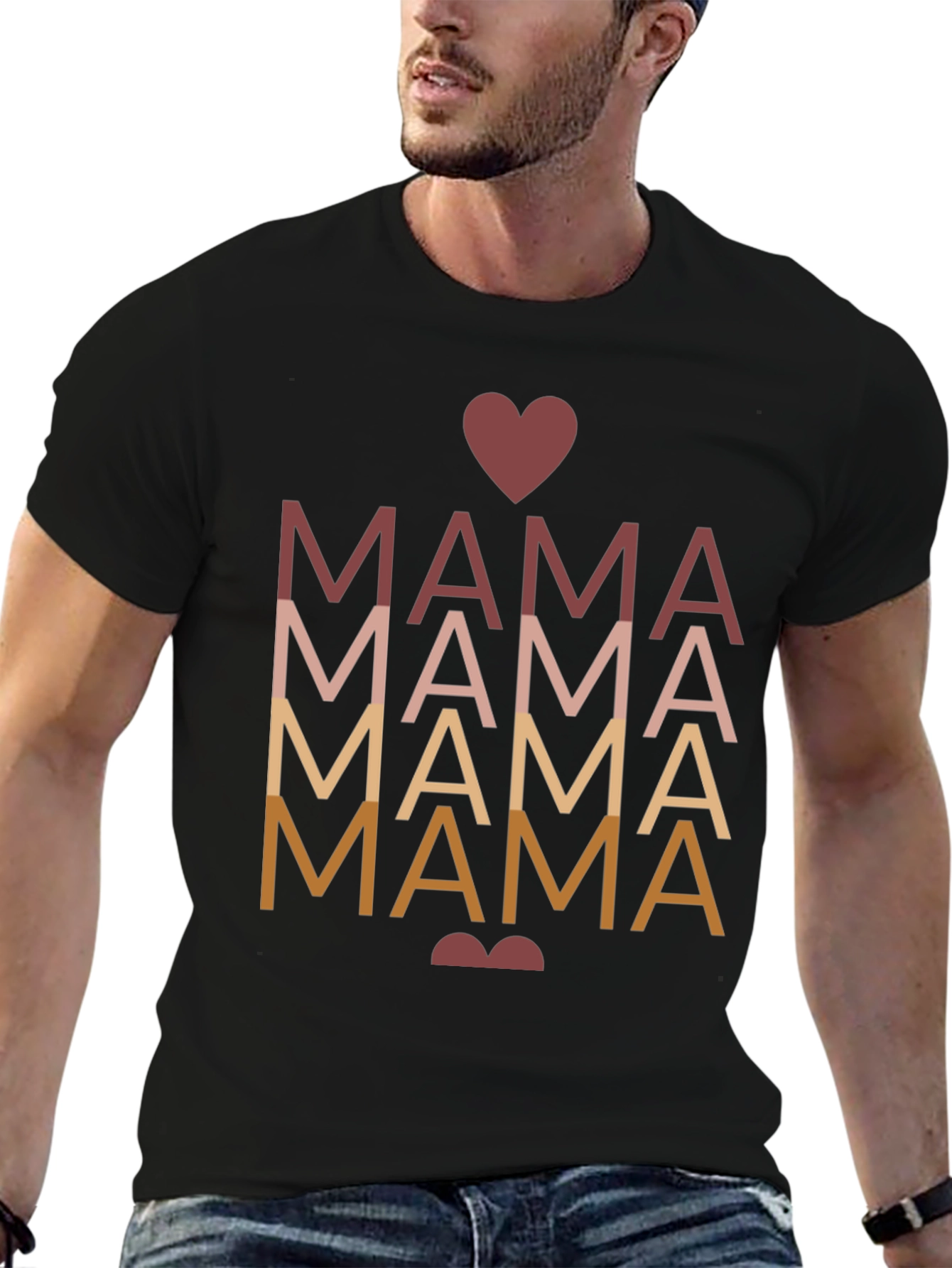 Mama Heart Graphic Tee - Stylish Mothers Day Gift