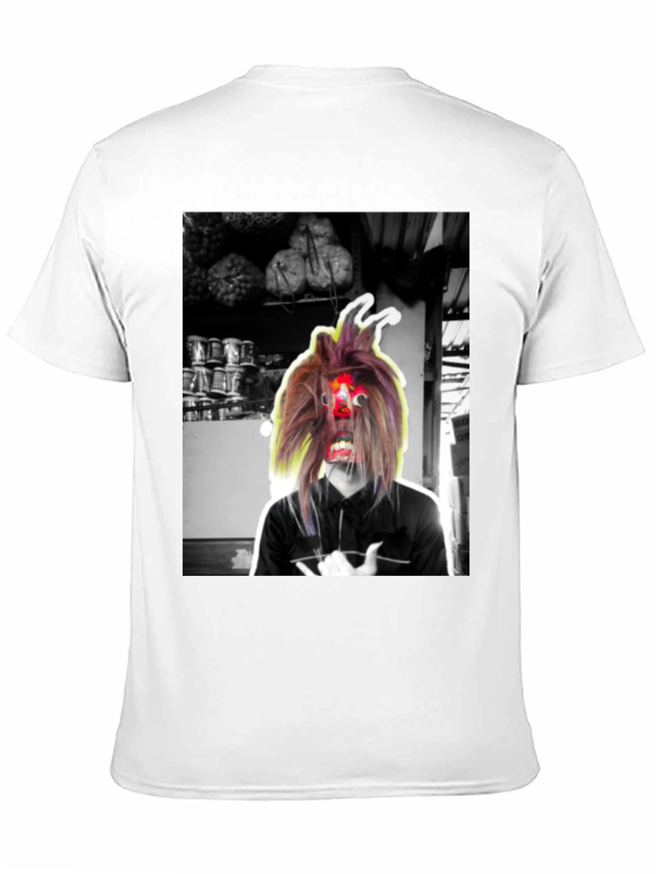 Unique Graphic Print Black T-Shirt