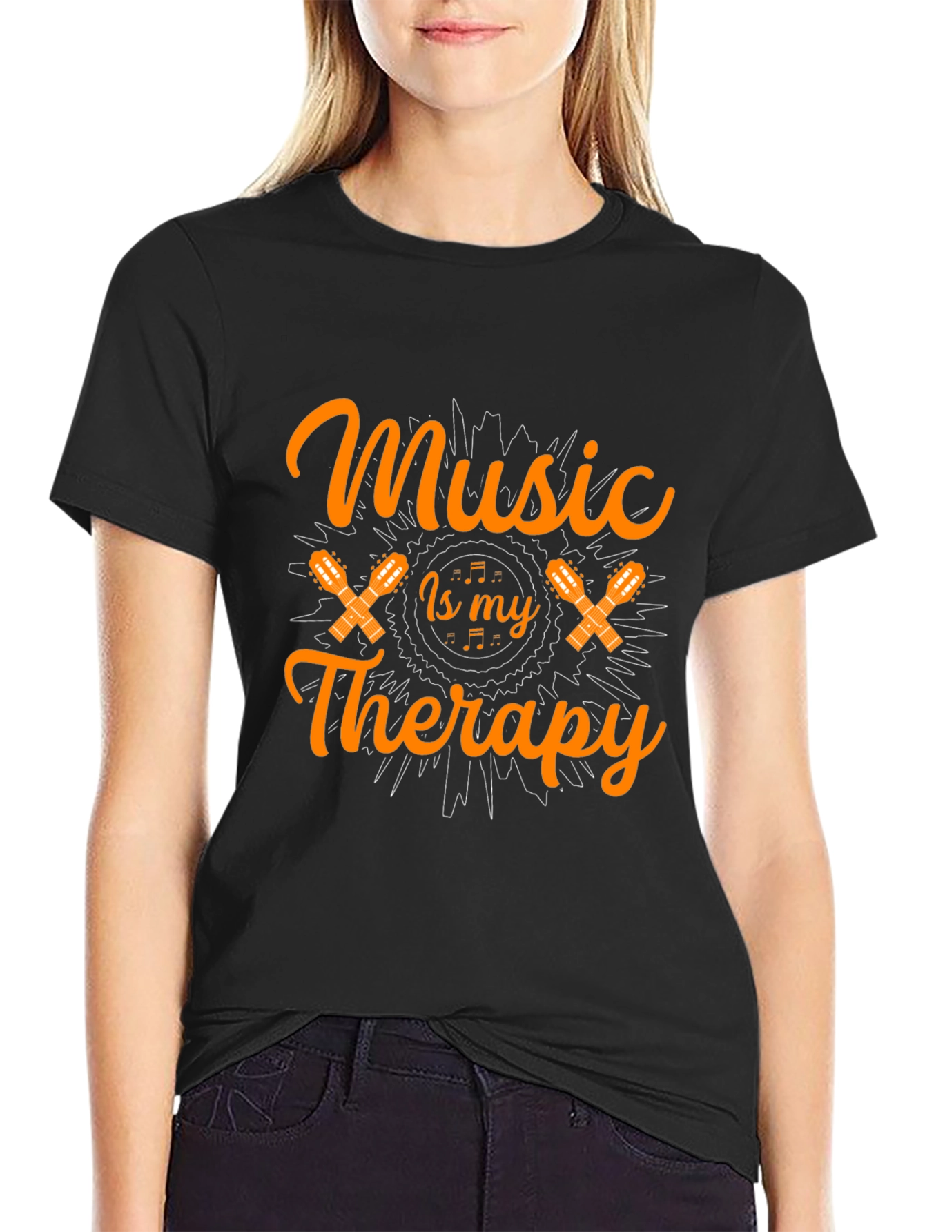 Music is My Therapy Graphic Tee