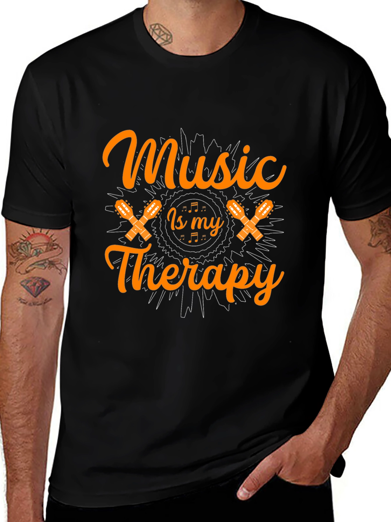 Music is My Therapy Graphic Tee