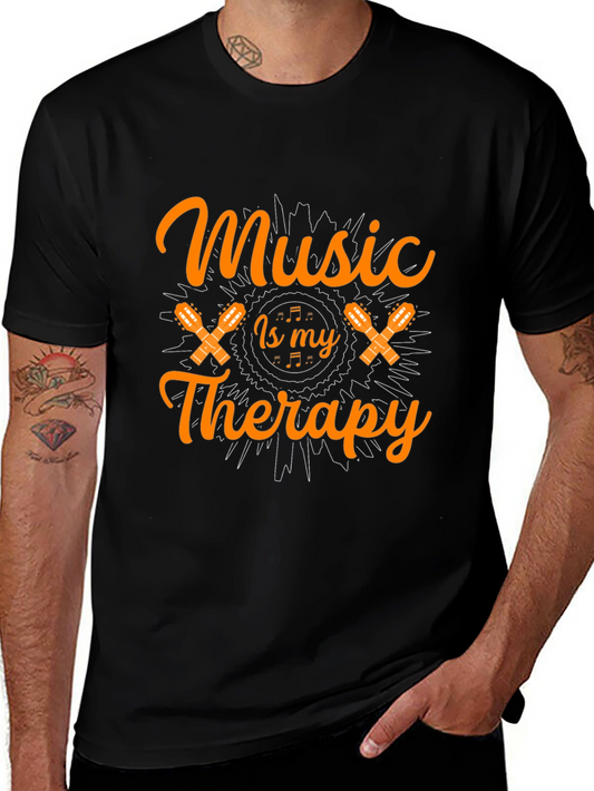 Music is My Therapy Graphic Tee