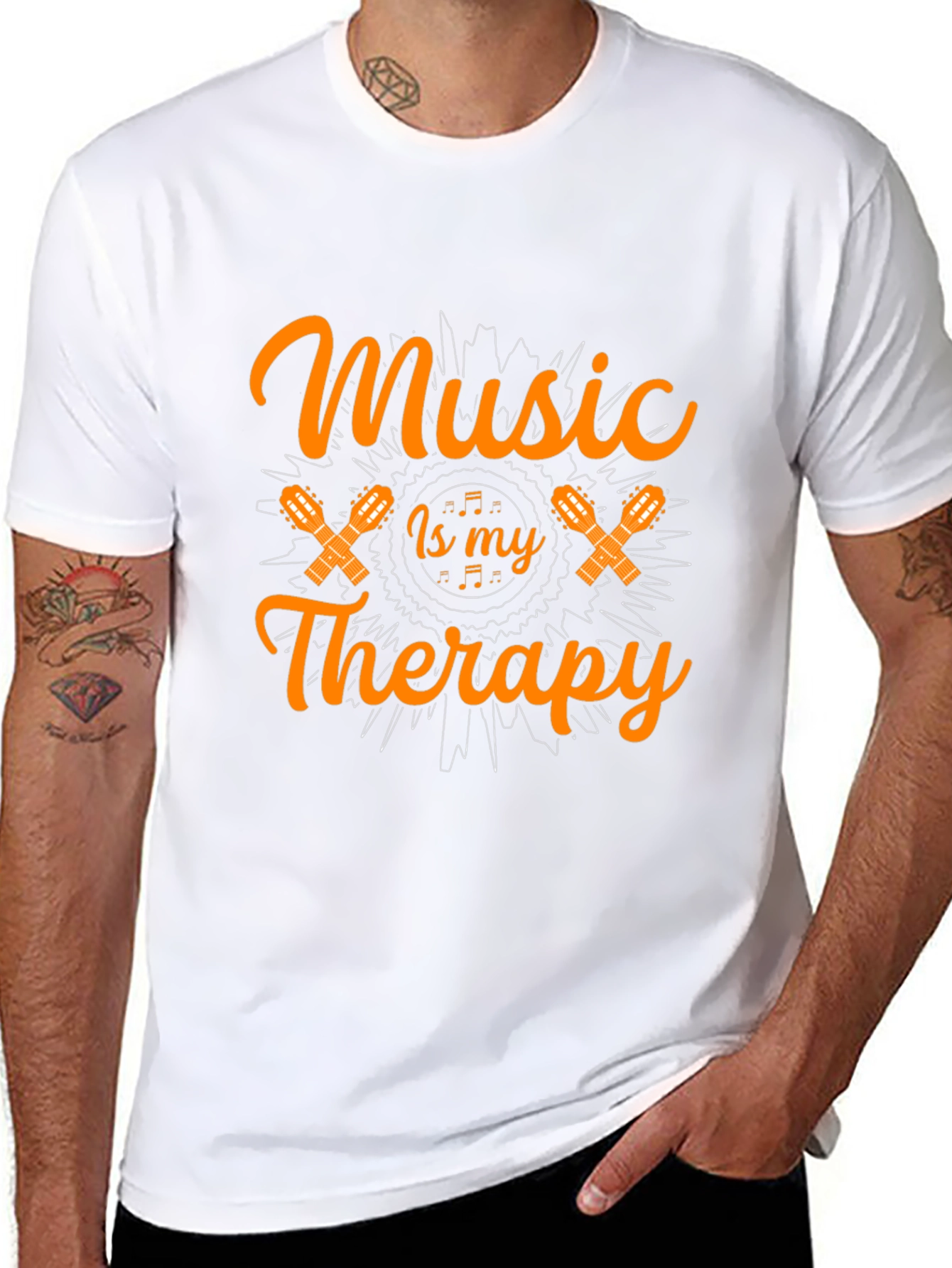 Music is My Therapy Graphic Tee