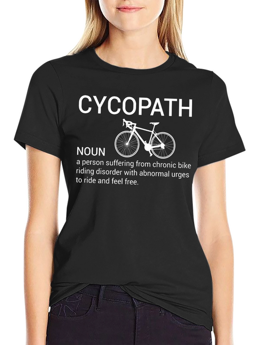 Cyco-Path Biker T-Shirt: Funny Cycling Humor