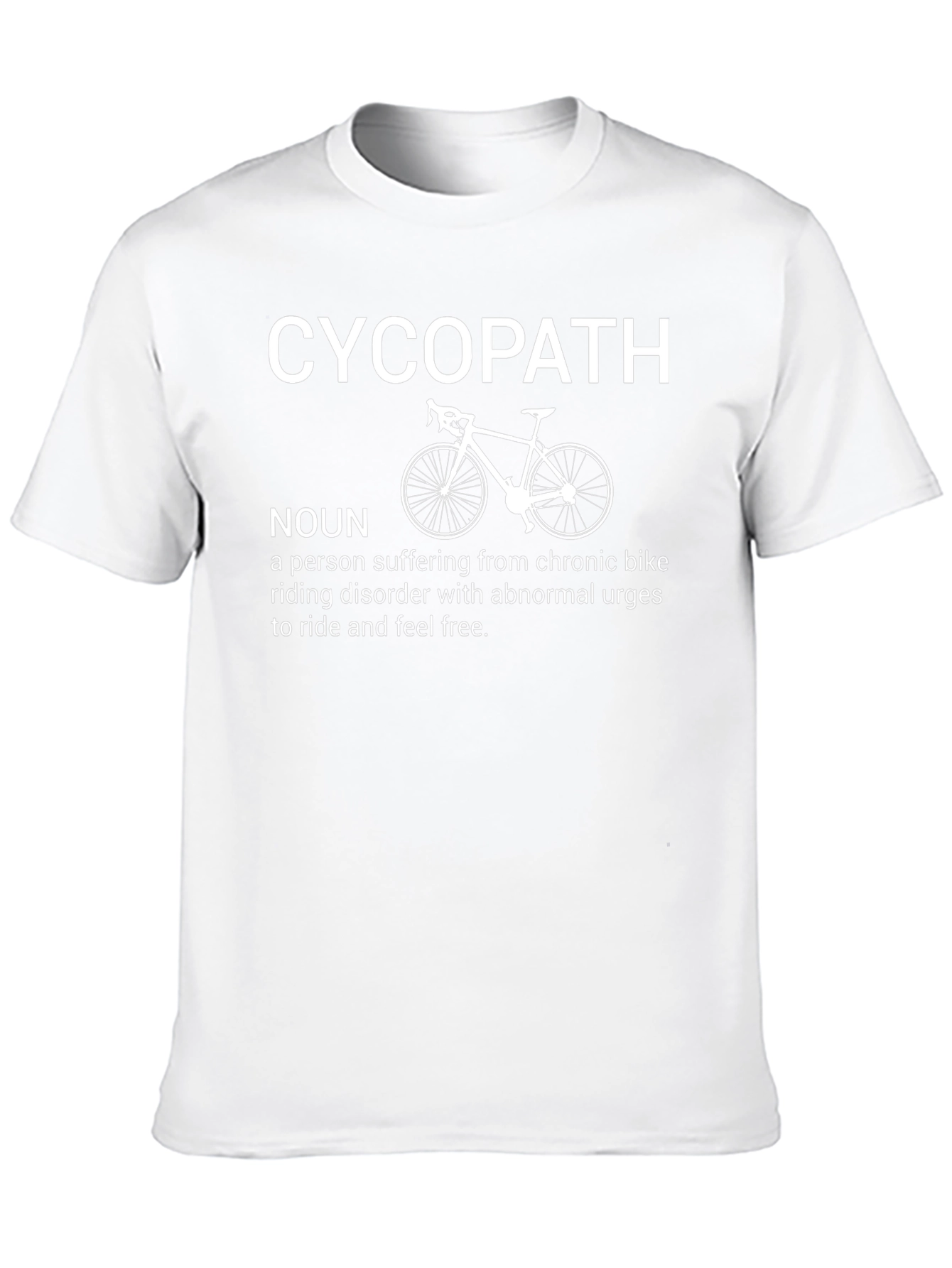 Cyco-Path Biker T-Shirt: Funny Cycling Humor