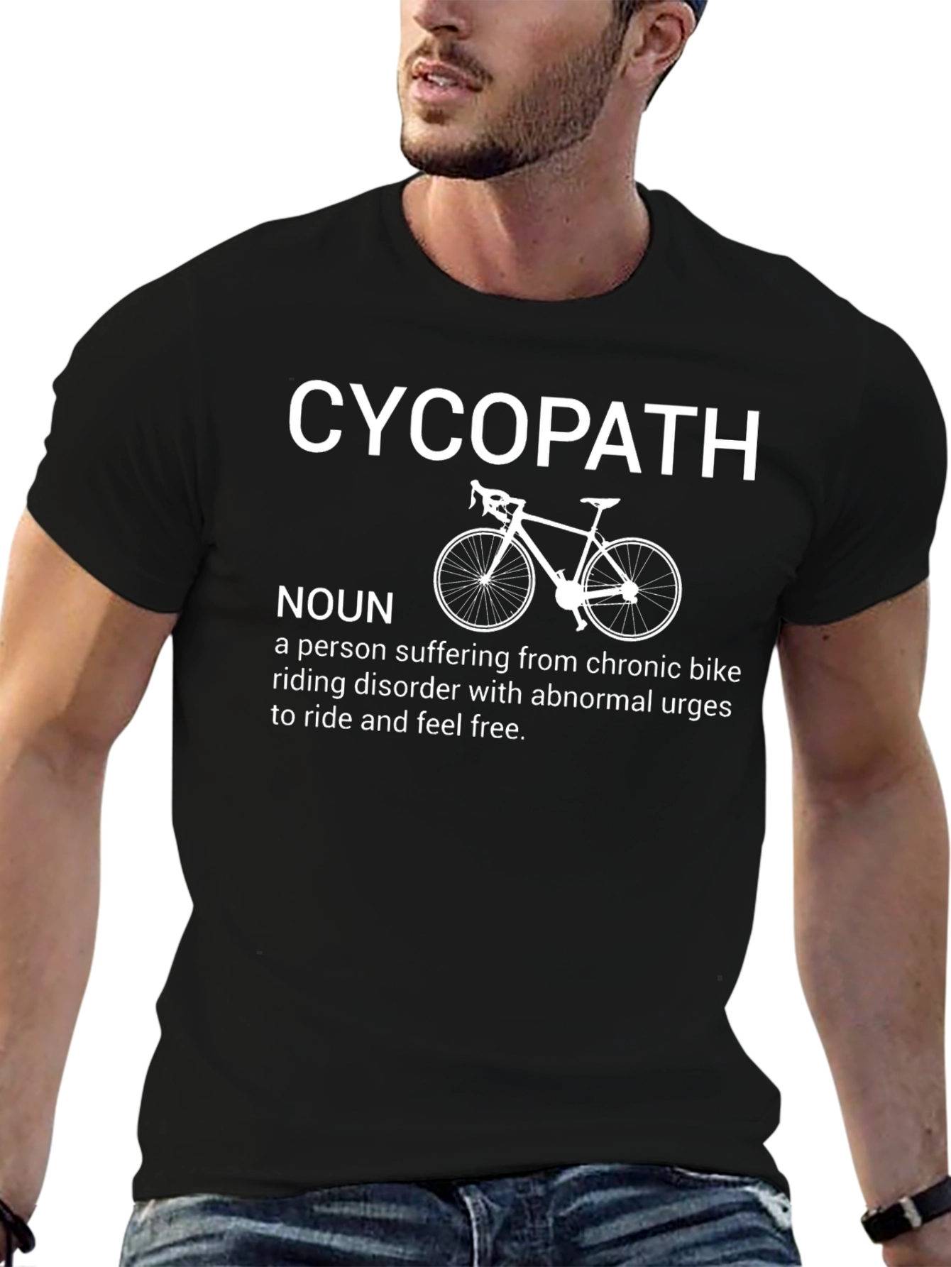 Cyco-Path Biker T-Shirt: Funny Cycling Humor