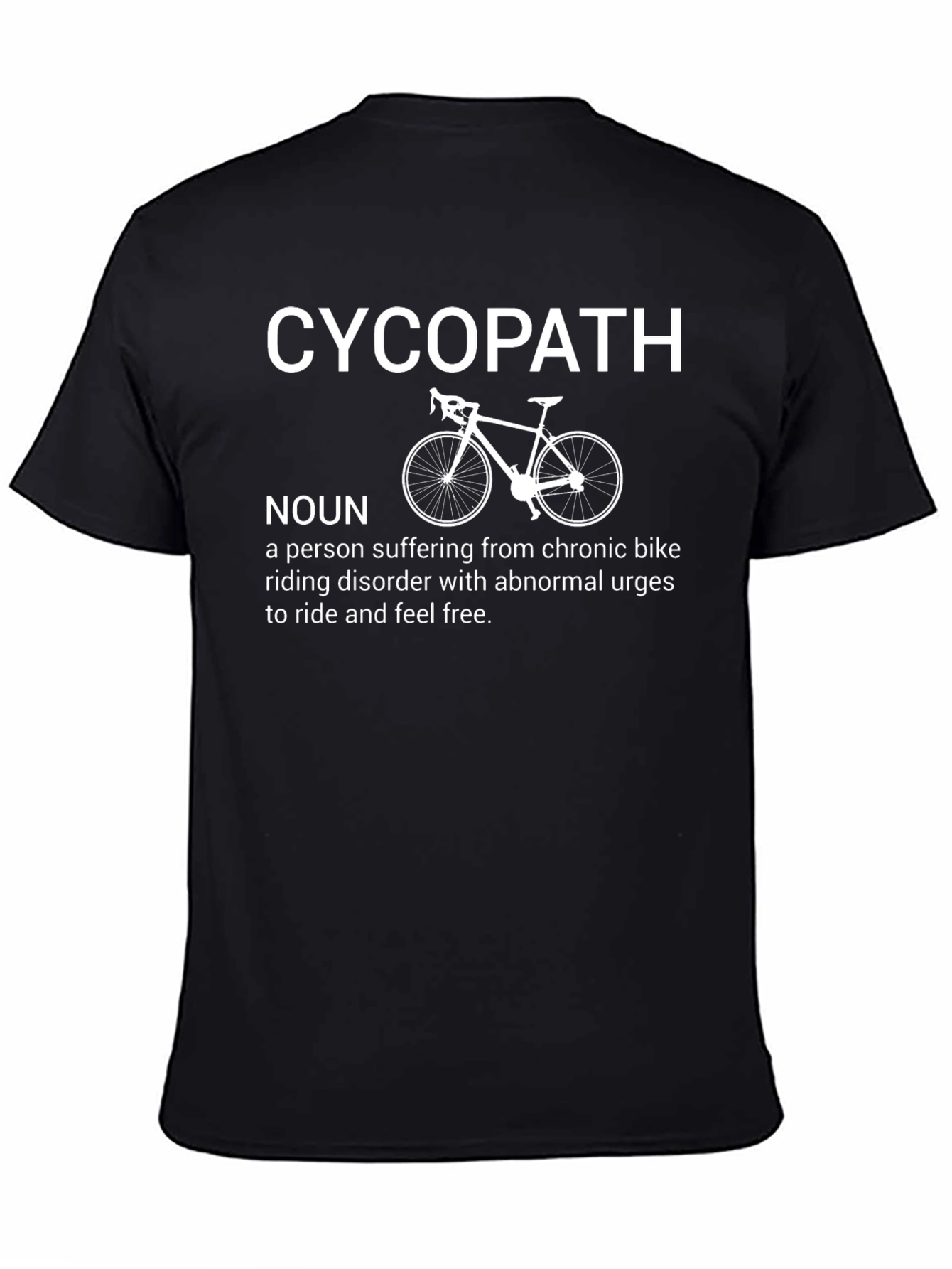 Cyco-Path Biker T-Shirt: Funny Cycling Humor