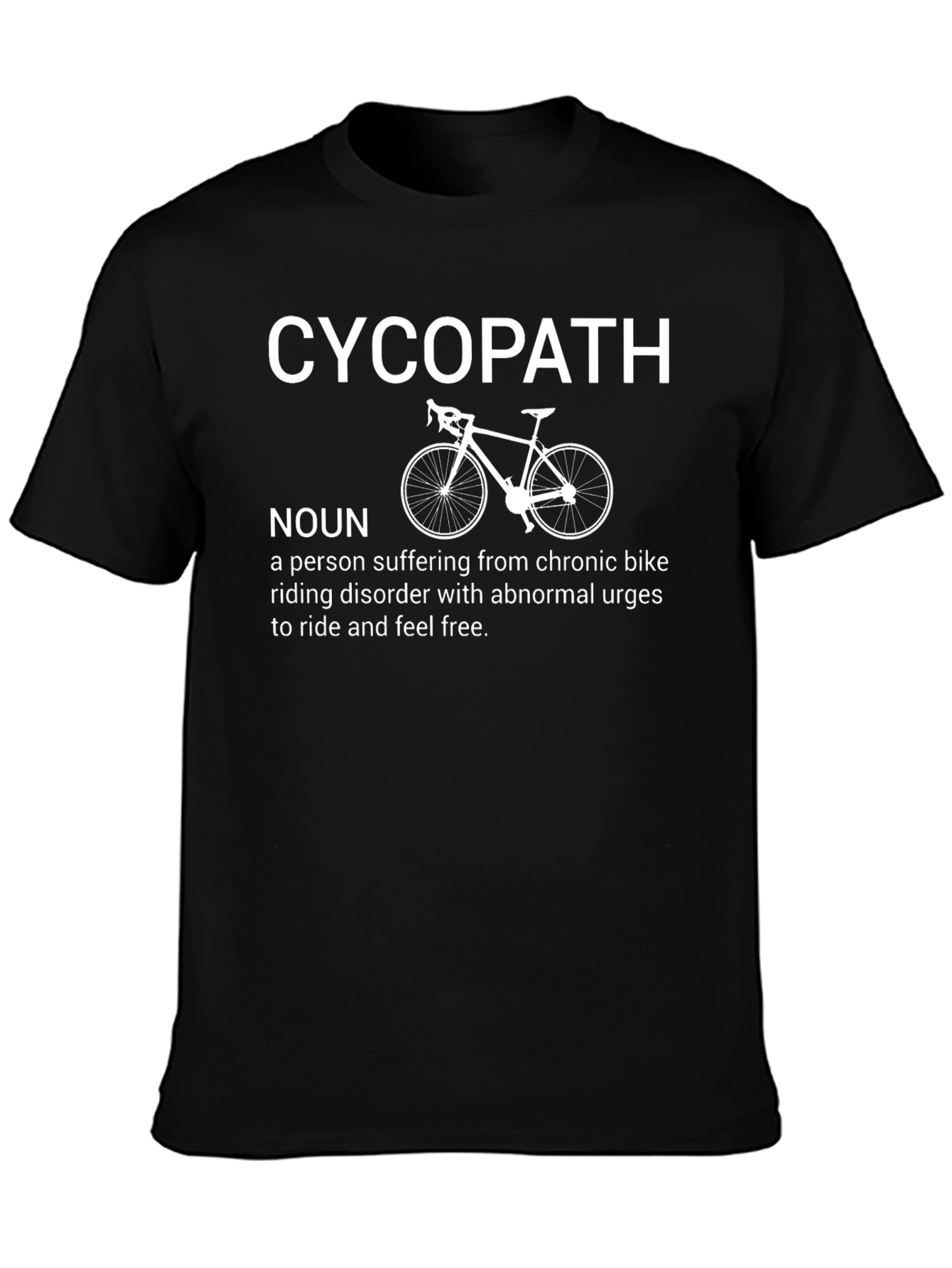 Cyco-Path Biker T-Shirt: Funny Cycling Humor