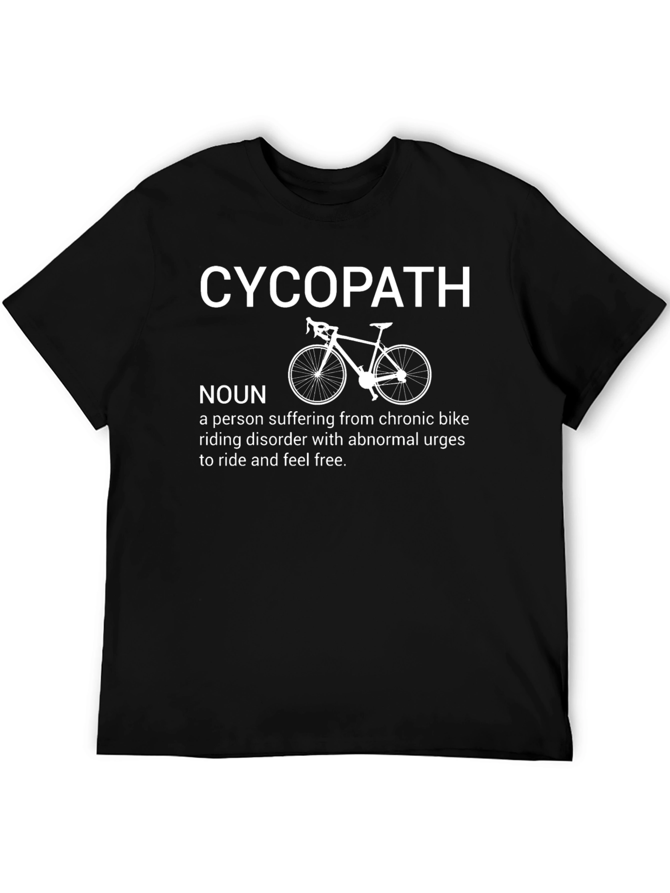 Cyco-Path Biker T-Shirt: Funny Cycling Humor