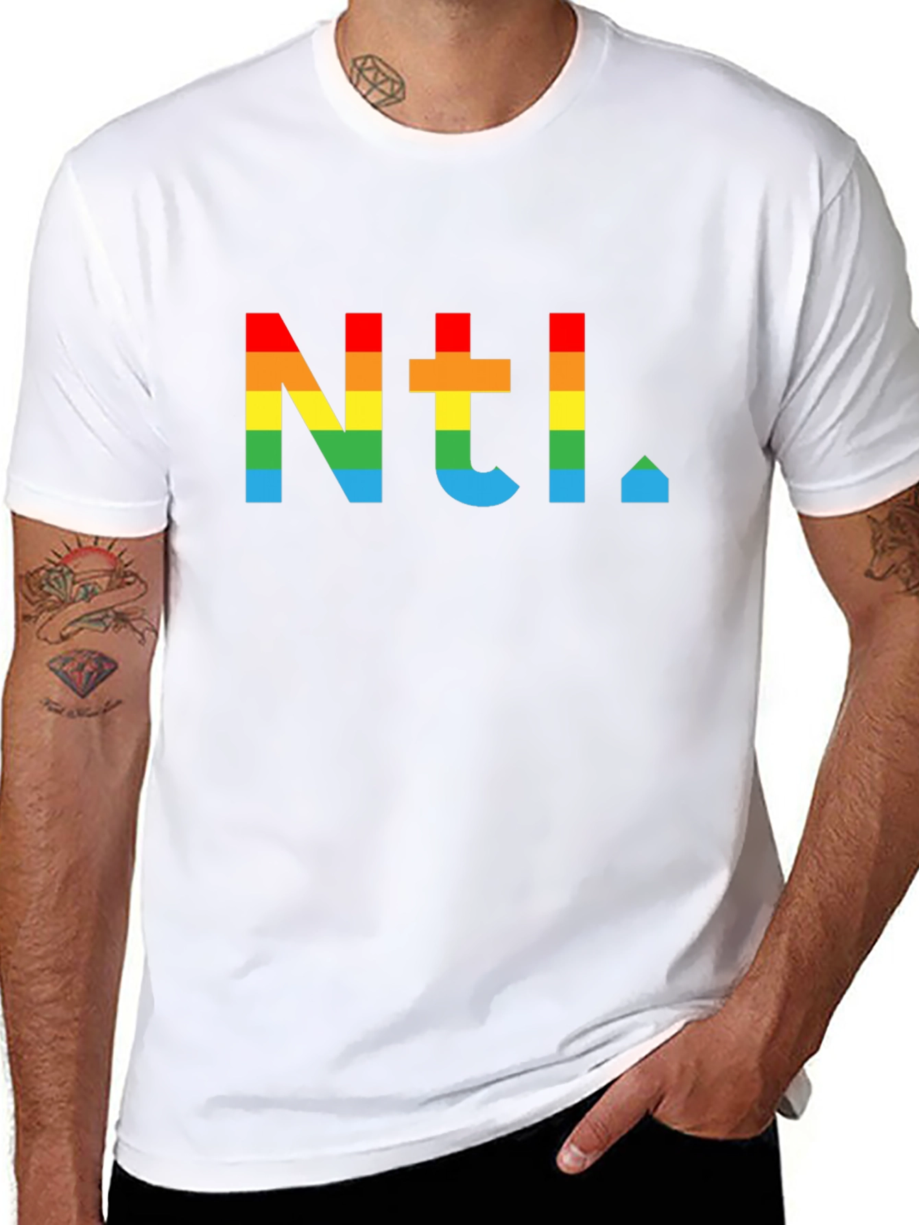 Rainbow Ntl. Graphic T-Shirt - Modern Mens Tee