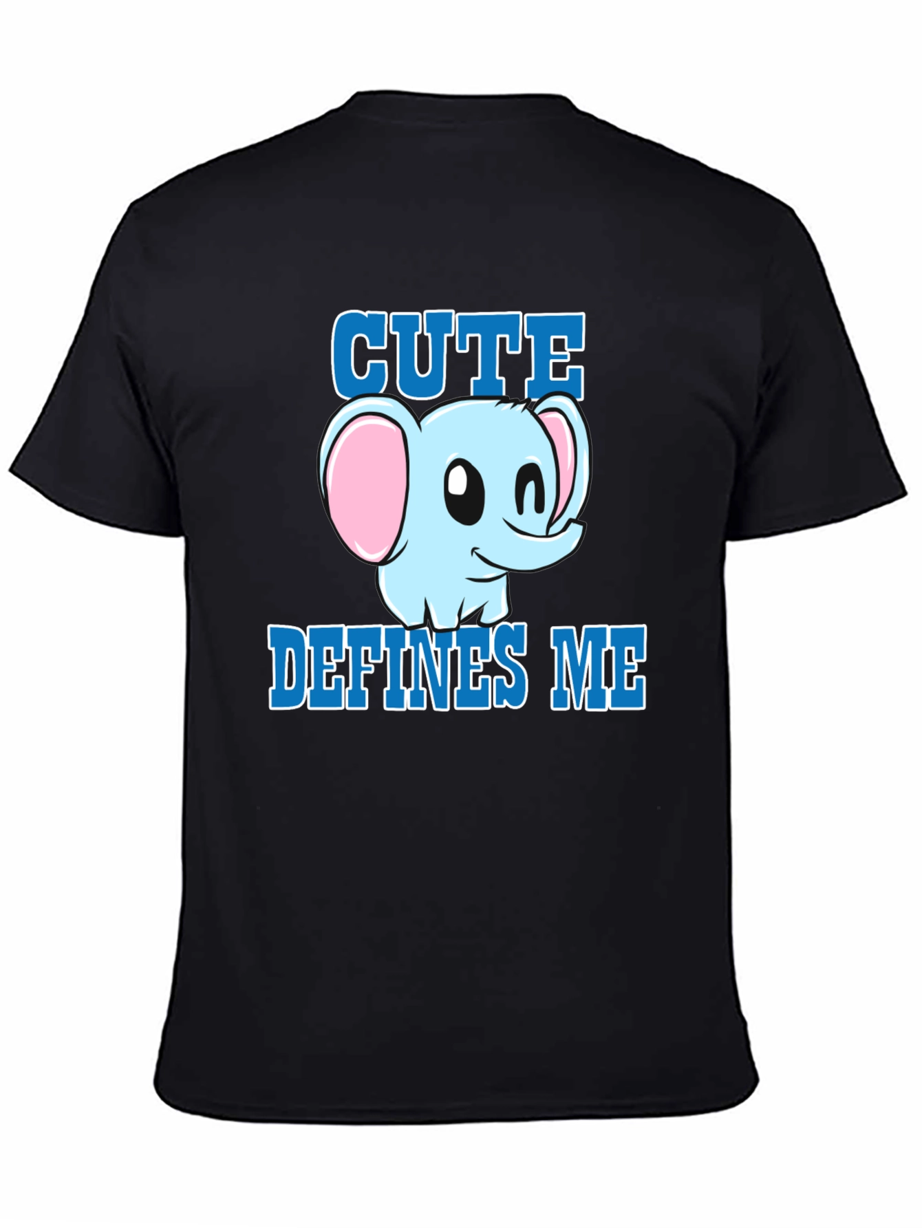 Cute Defines Me Elephant Graphic T-Shirt