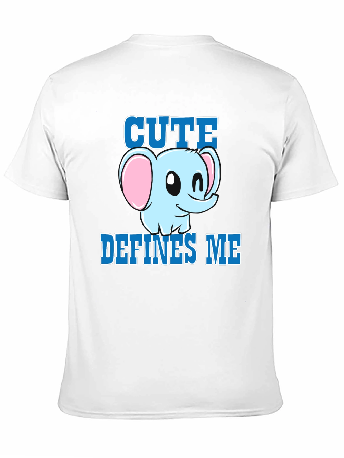 Cute Defines Me Elephant Graphic T-Shirt