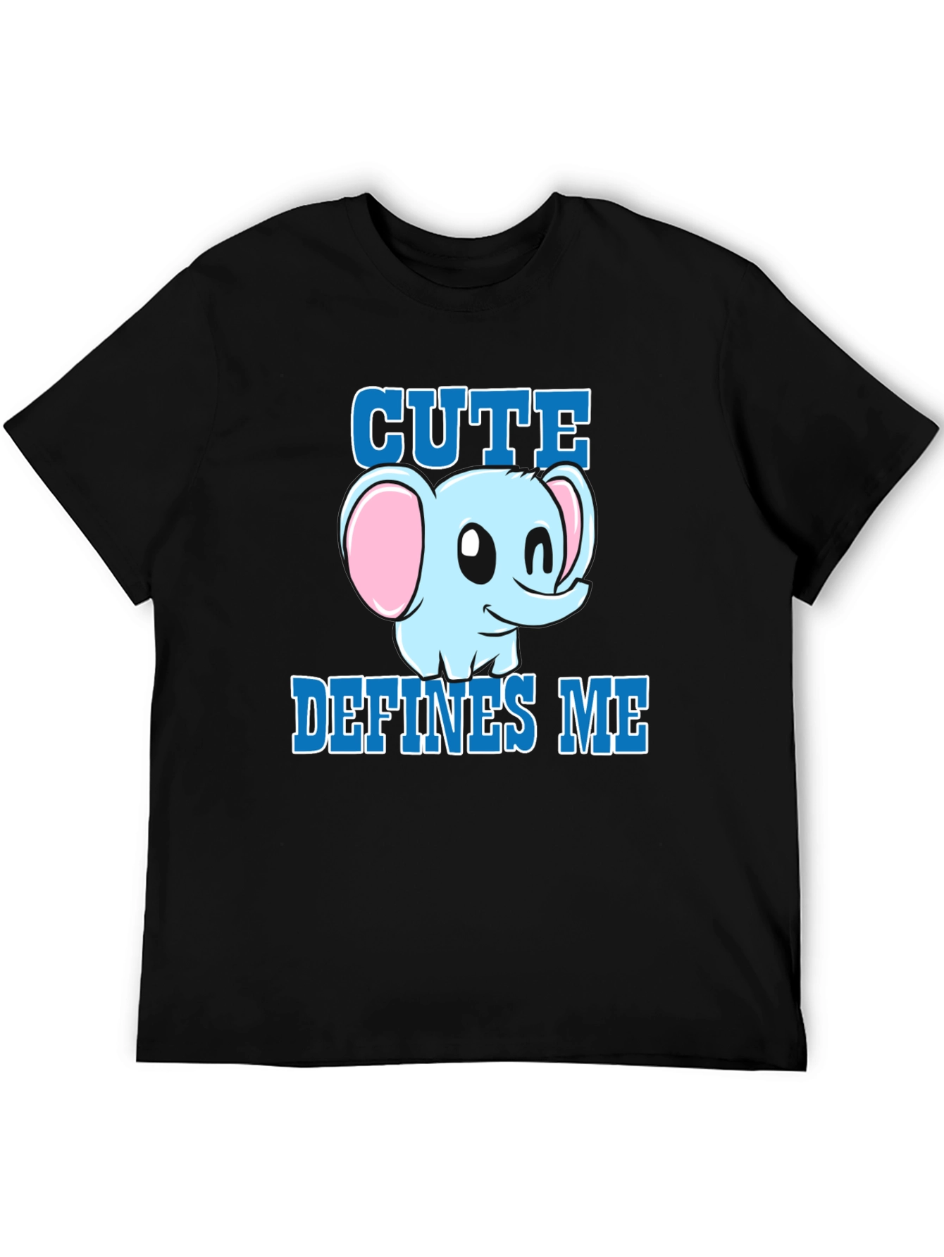 Cute Defines Me Elephant Graphic T-Shirt
