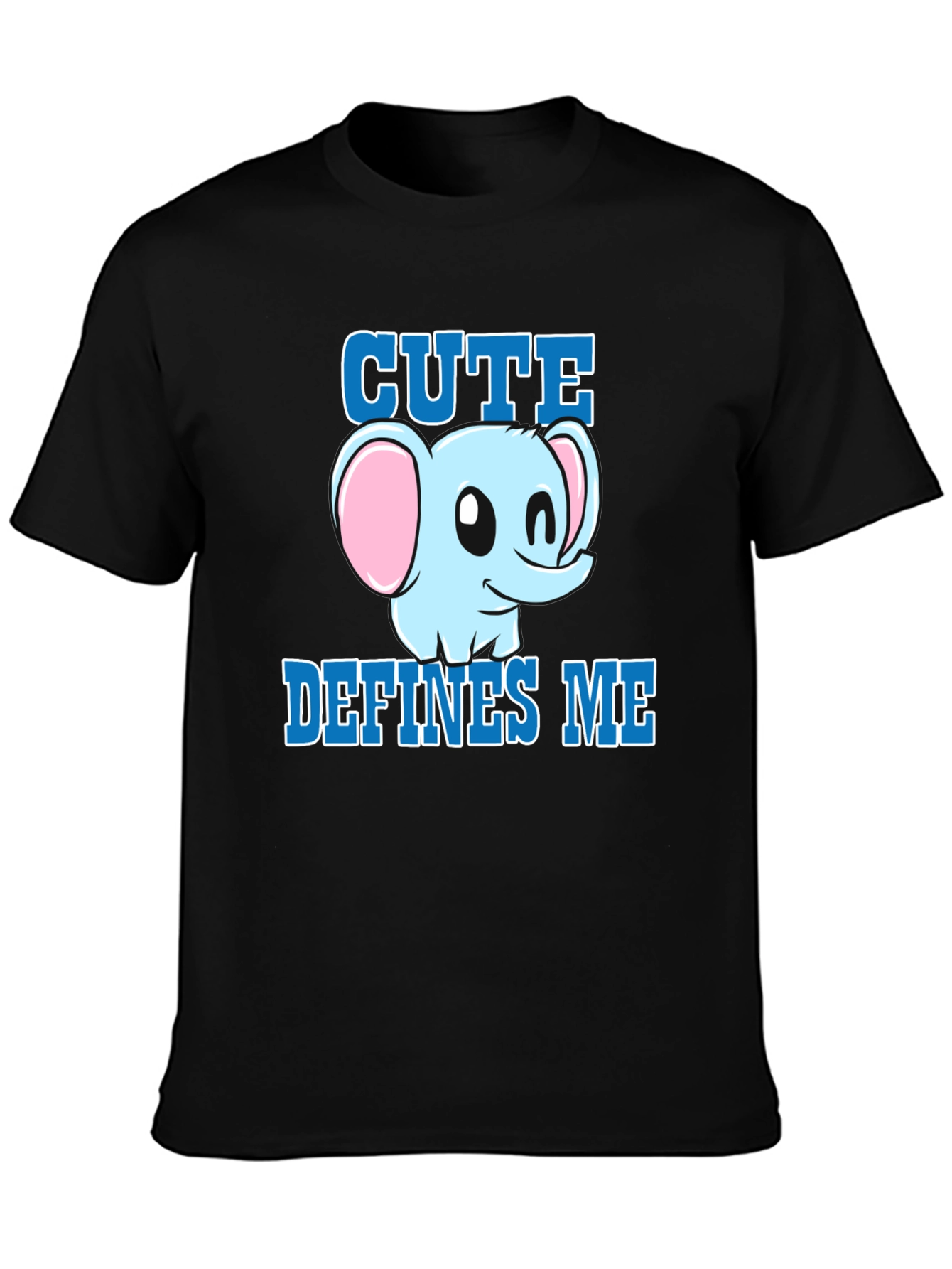Cute Defines Me Elephant Graphic T-Shirt