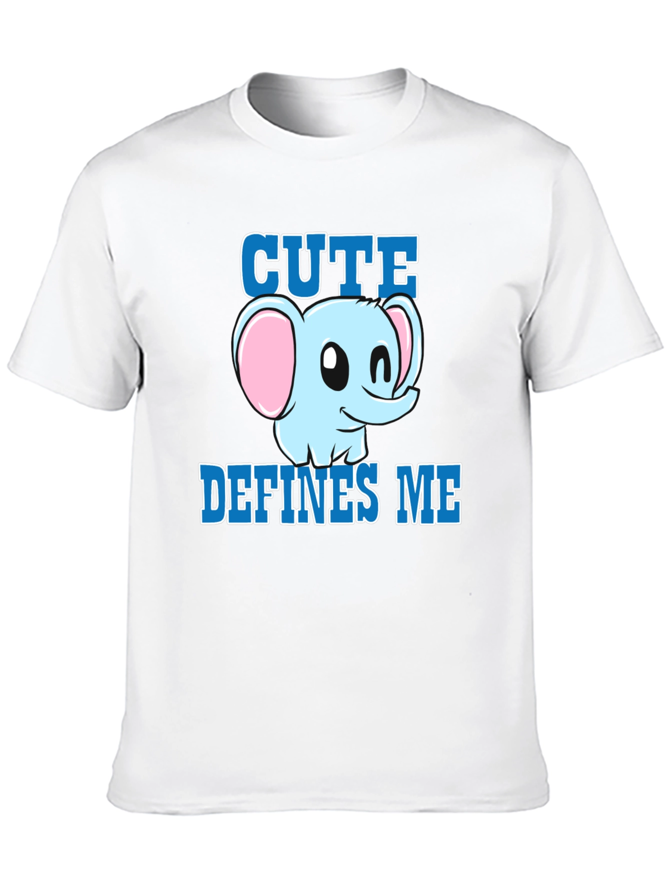 Cute Defines Me Elephant Graphic T-Shirt