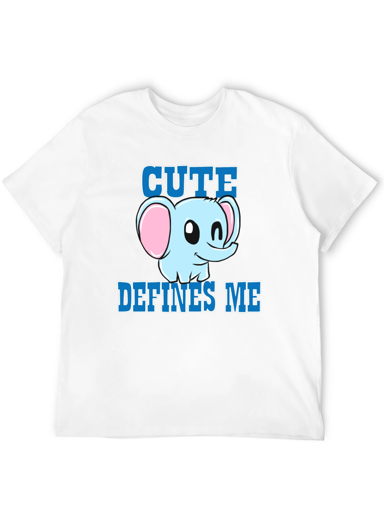 Cute Defines Me Elephant Graphic T-Shirt
