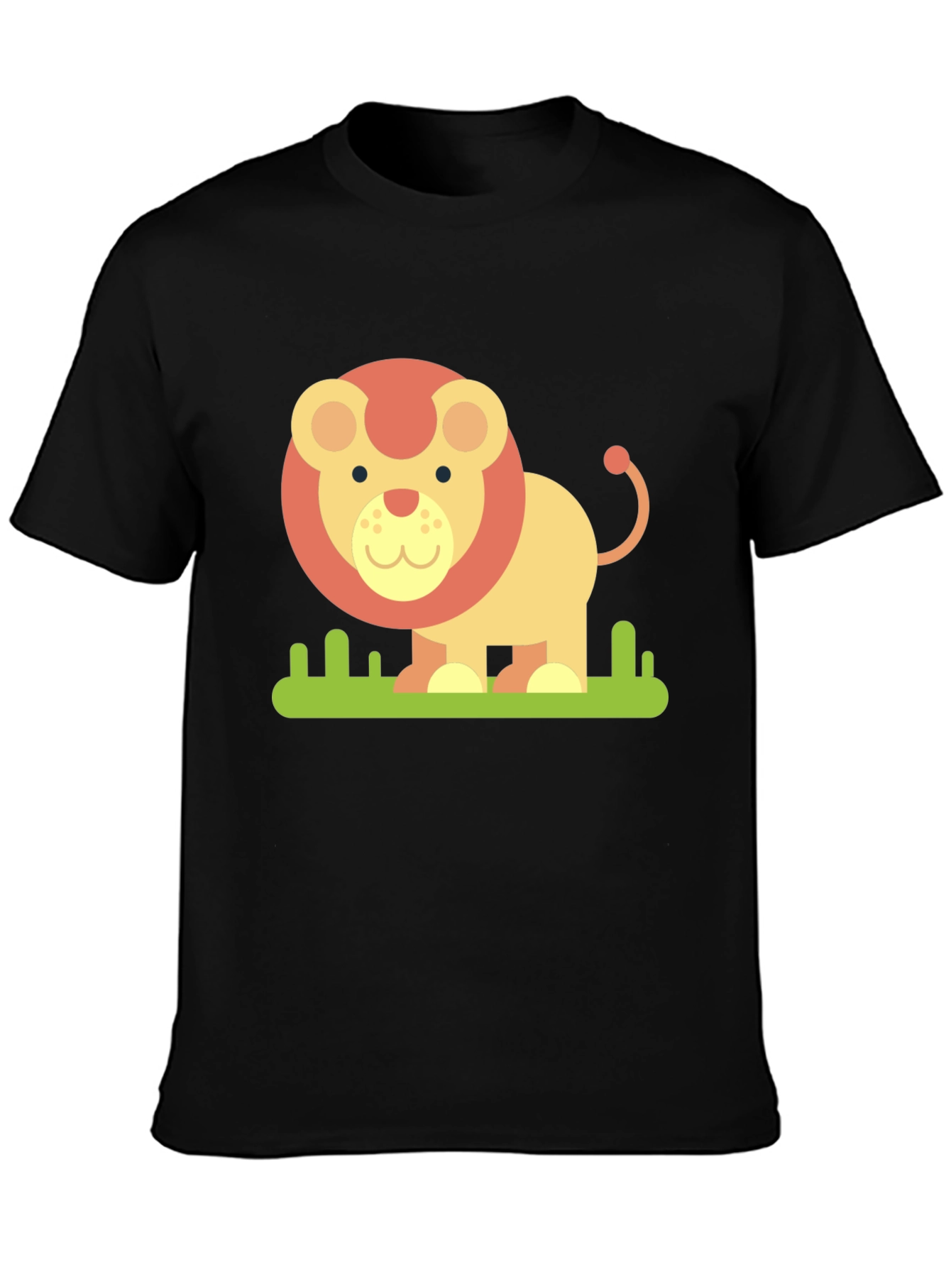 Lion Graphic Tee - Stylish Black T-Shirt