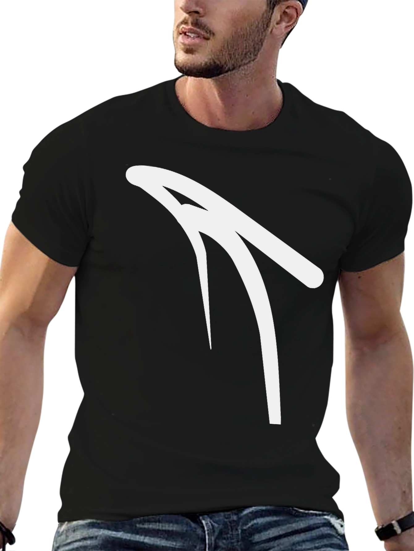 Modern Minimalist Black T-Shirt