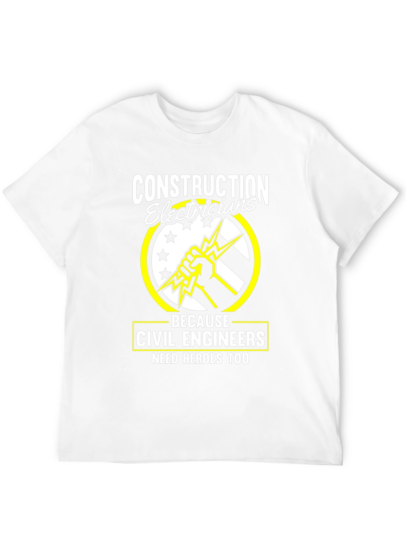Construction Electricians Civil Engineers Hero Tee