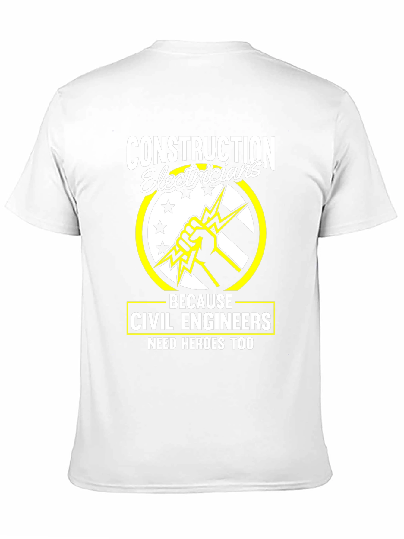 Construction Electricians Civil Engineers Hero Tee