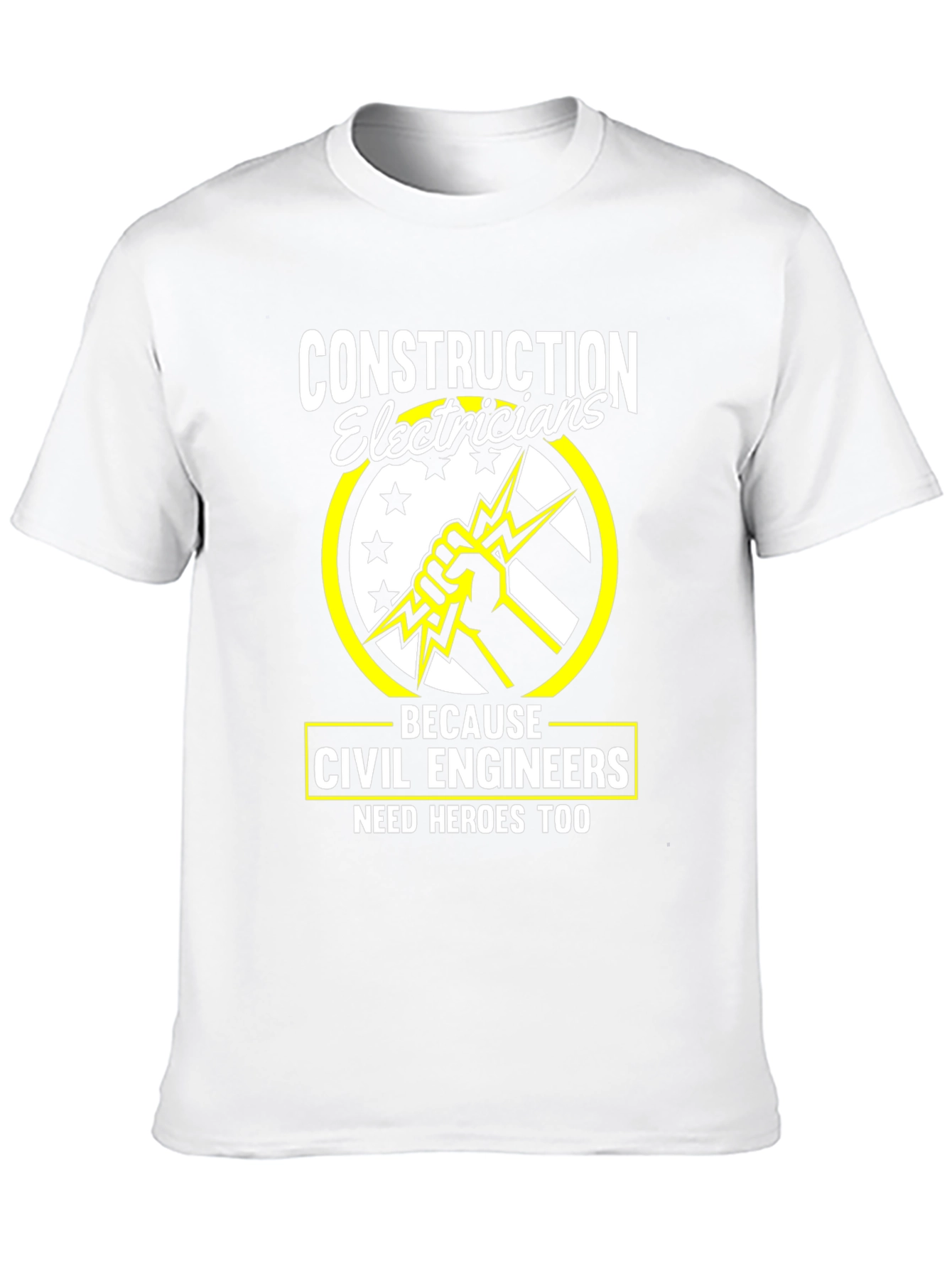Construction Electricians Civil Engineers Hero Tee