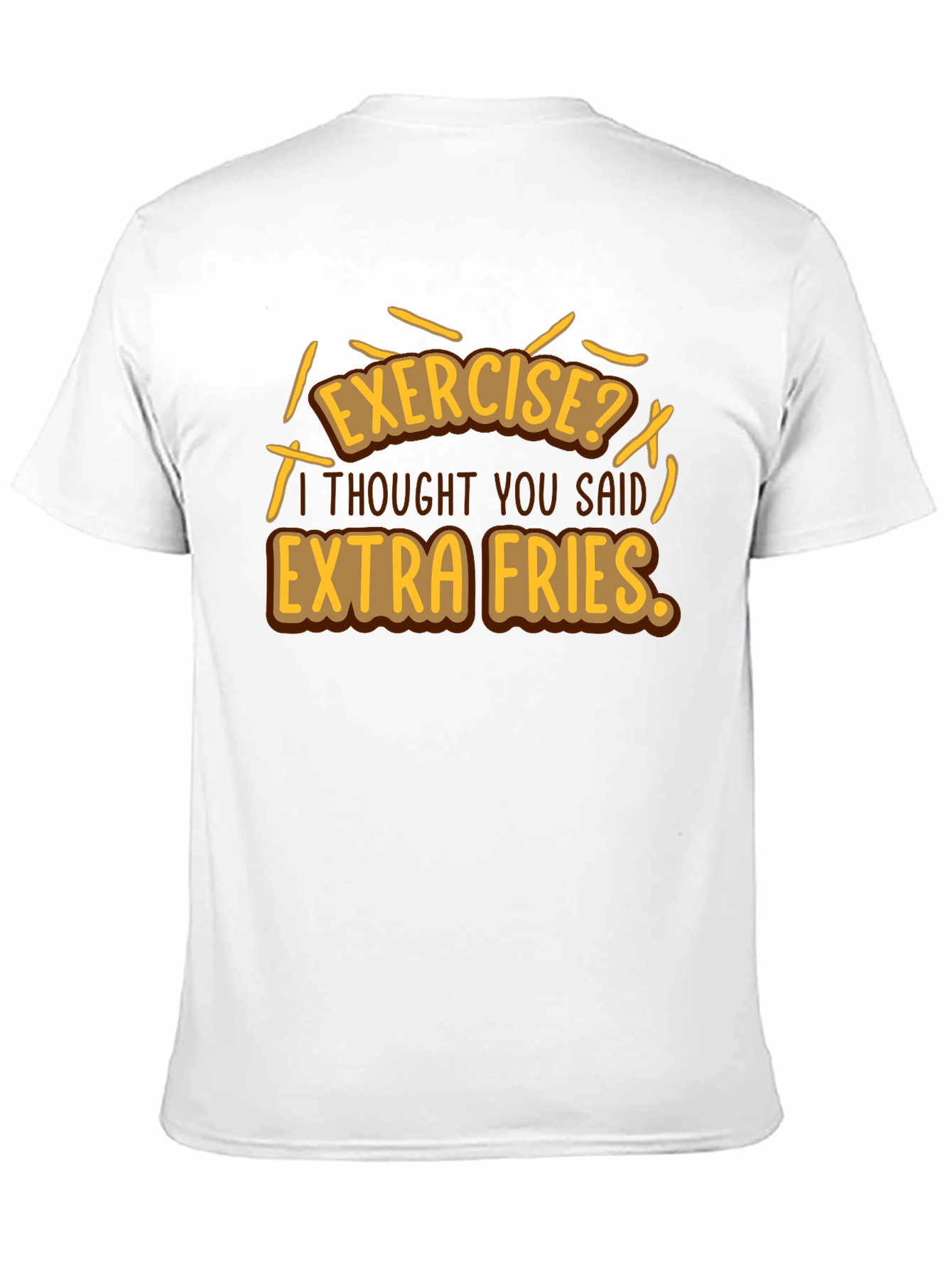 Extra Fries Graphic T-Shirt - Funny Foodie Tee