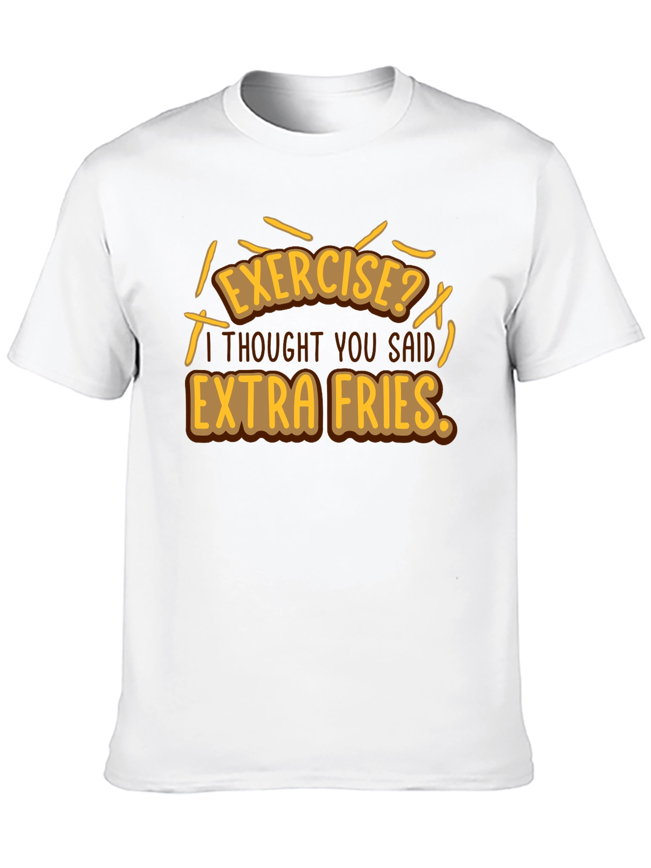 Extra Fries Graphic T-Shirt - Funny Foodie Tee