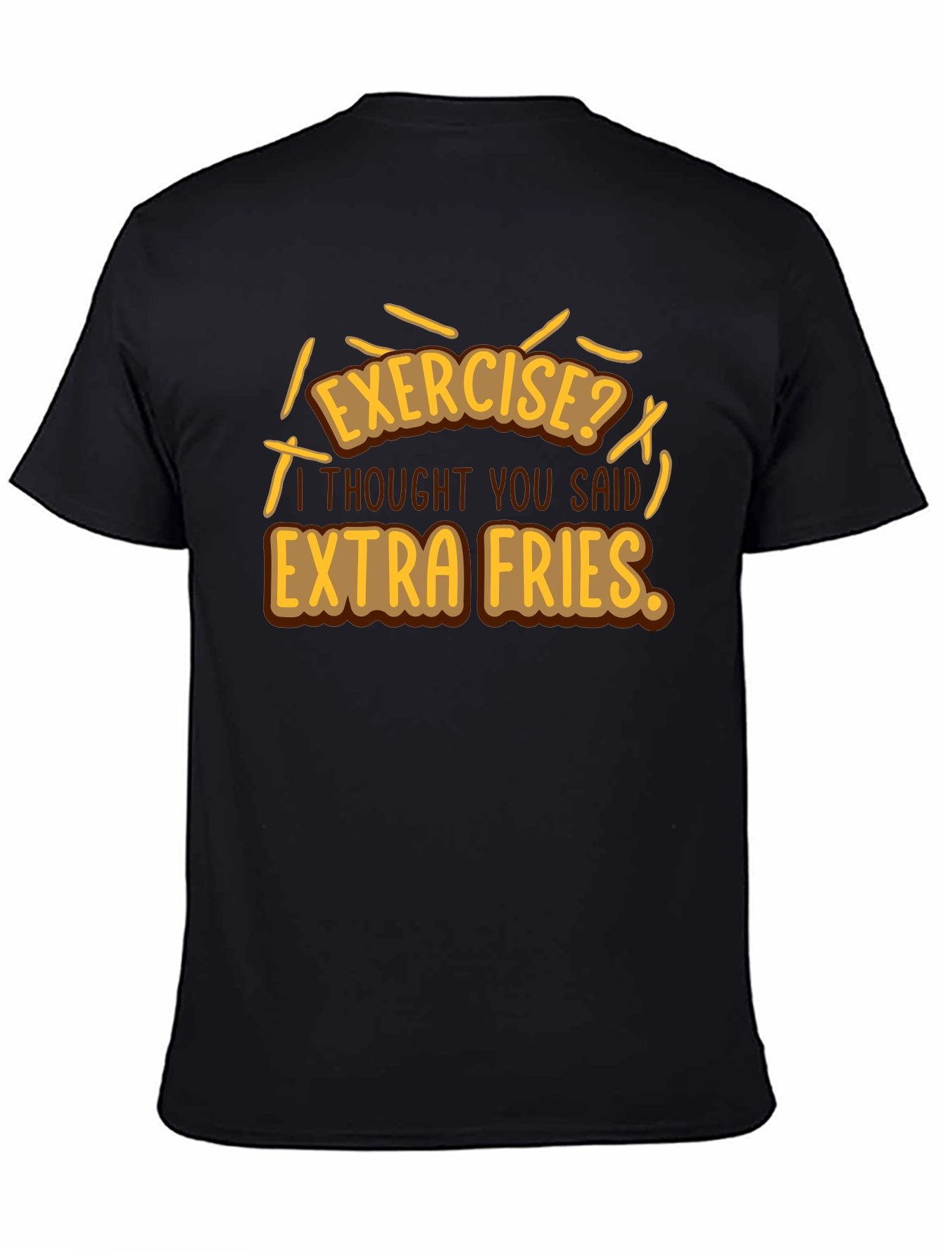 Extra Fries Graphic T-Shirt - Funny Foodie Tee