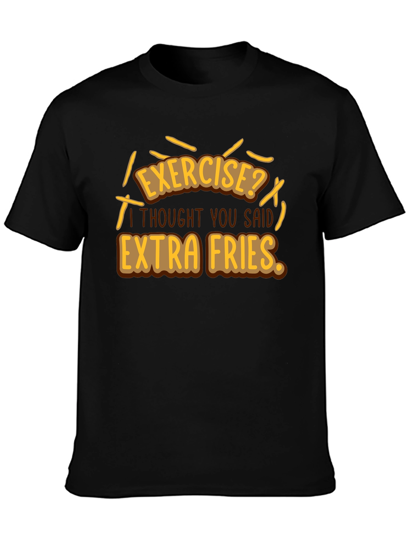 Extra Fries Graphic T-Shirt - Funny Foodie Tee