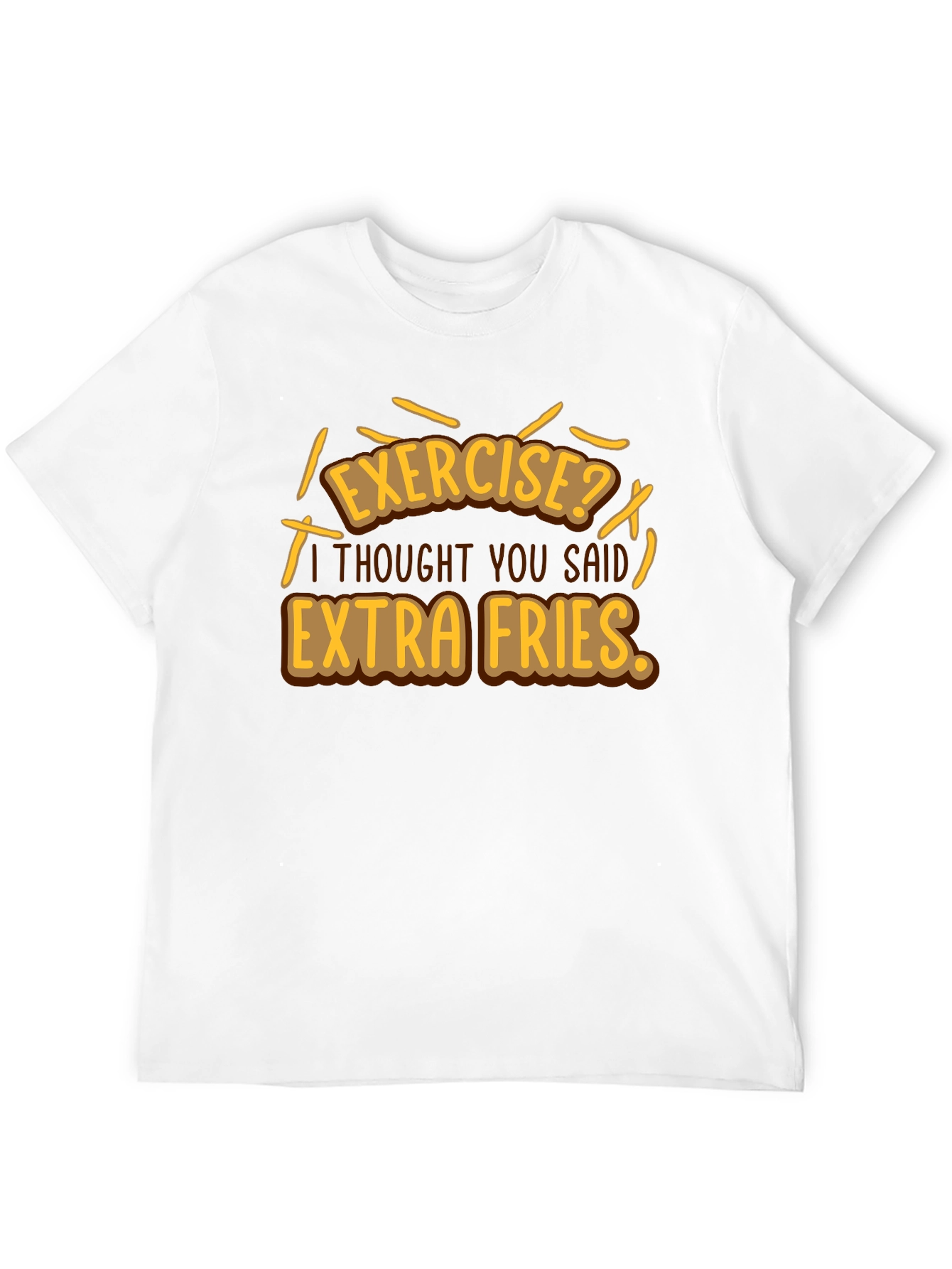 Extra Fries Graphic T-Shirt - Funny Foodie Tee