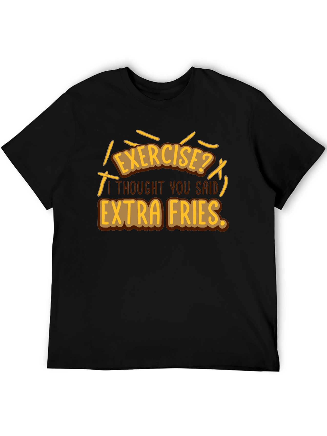 Extra Fries Graphic T-Shirt - Funny Foodie Tee