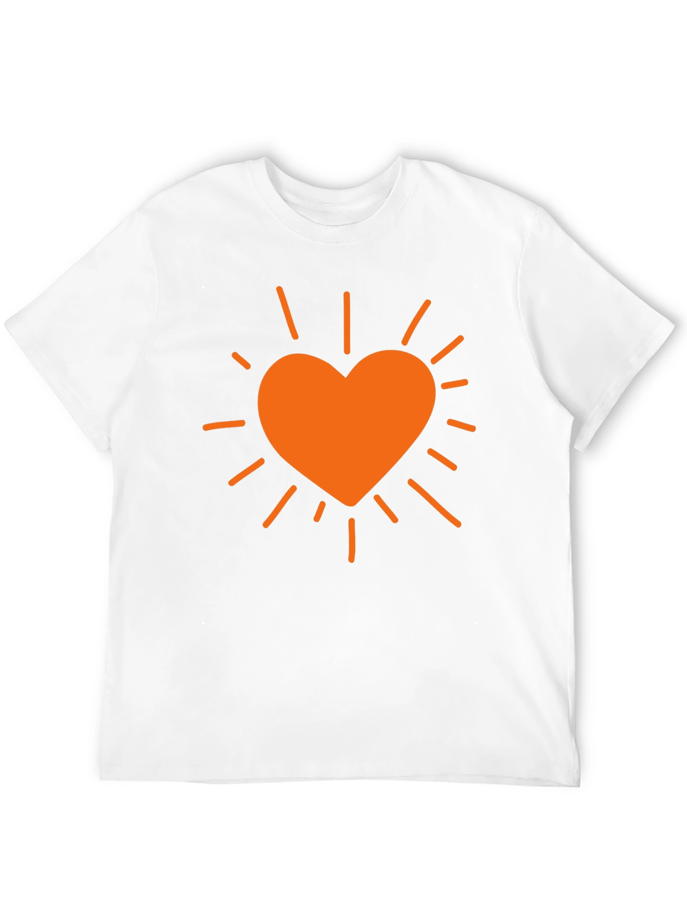 Heart Burst Graphic T-Shirt - Black