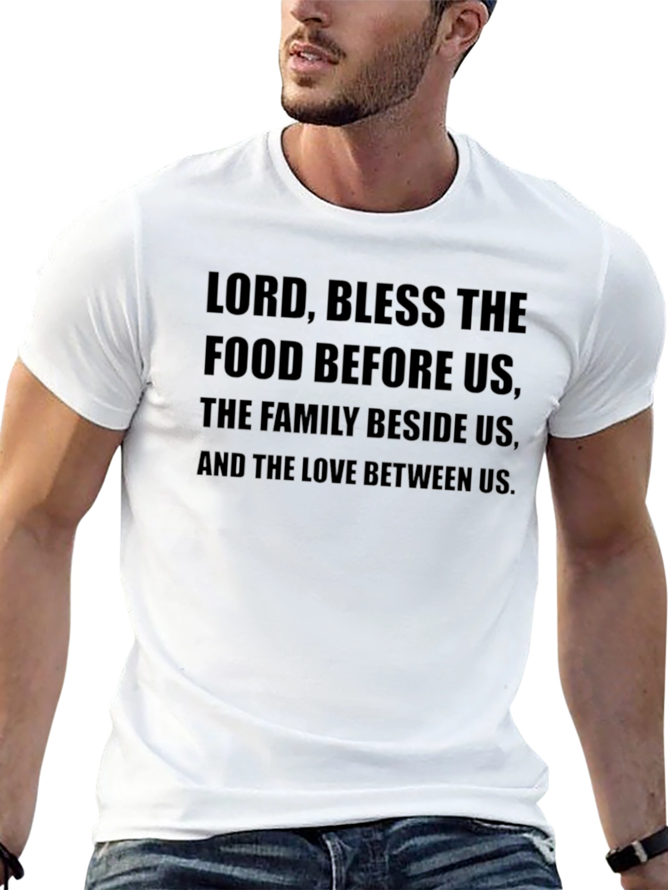 Faith Family Food Prayer T-Shirt