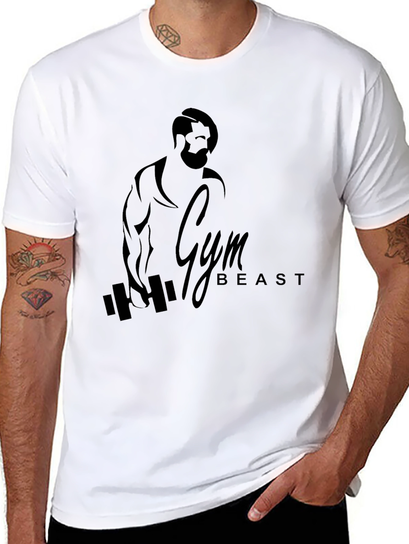 Gym Beast Black T-Shirt - Fitness Apparel