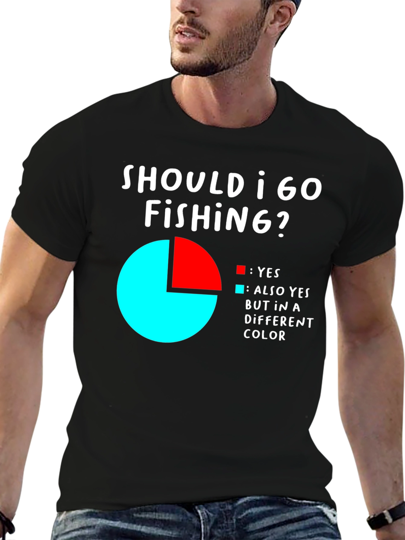 Funny Fishing T-Shirt - Should I Go Fishing? Tee