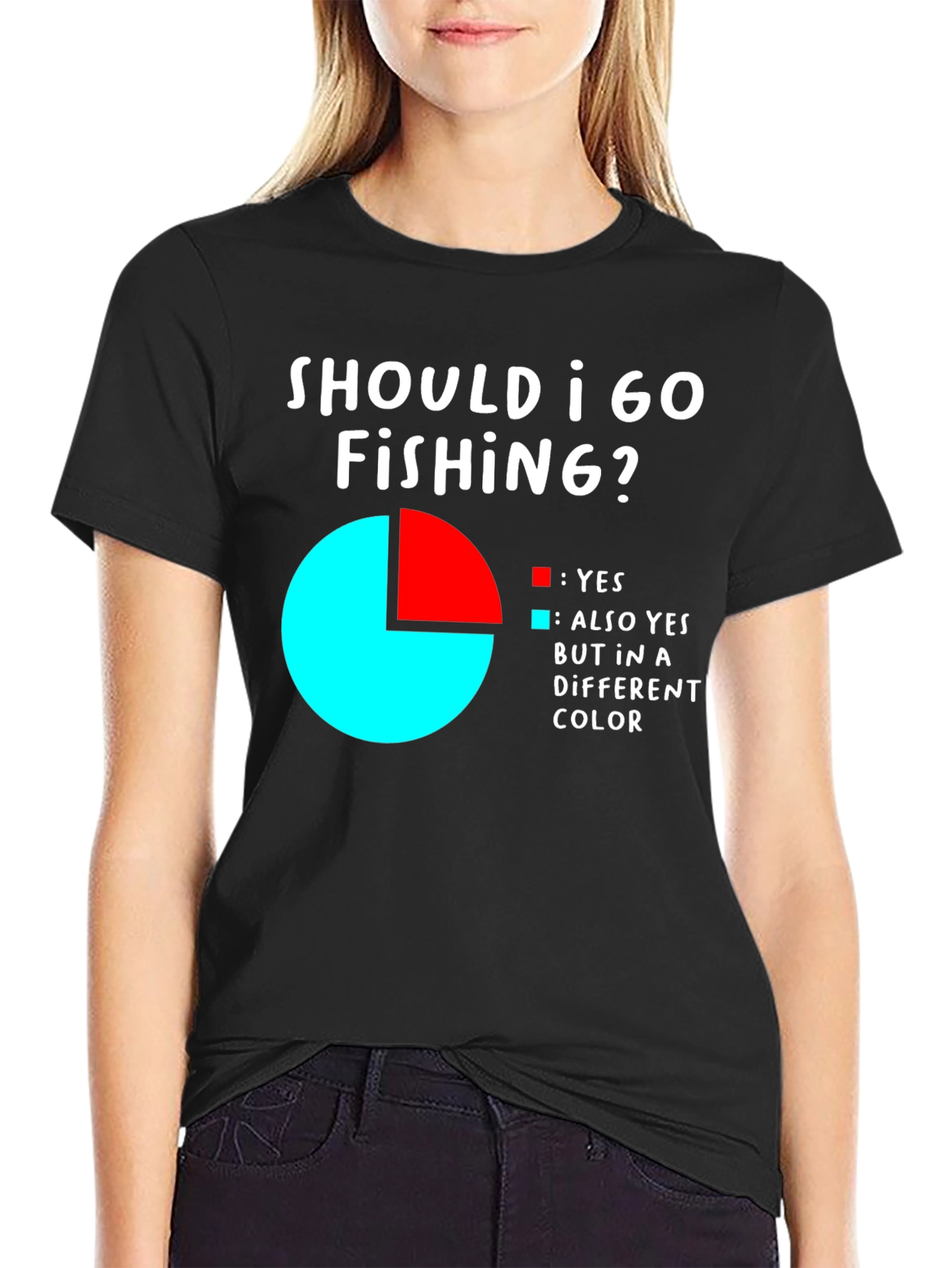 Funny Fishing T-Shirt - Should I Go Fishing? Tee