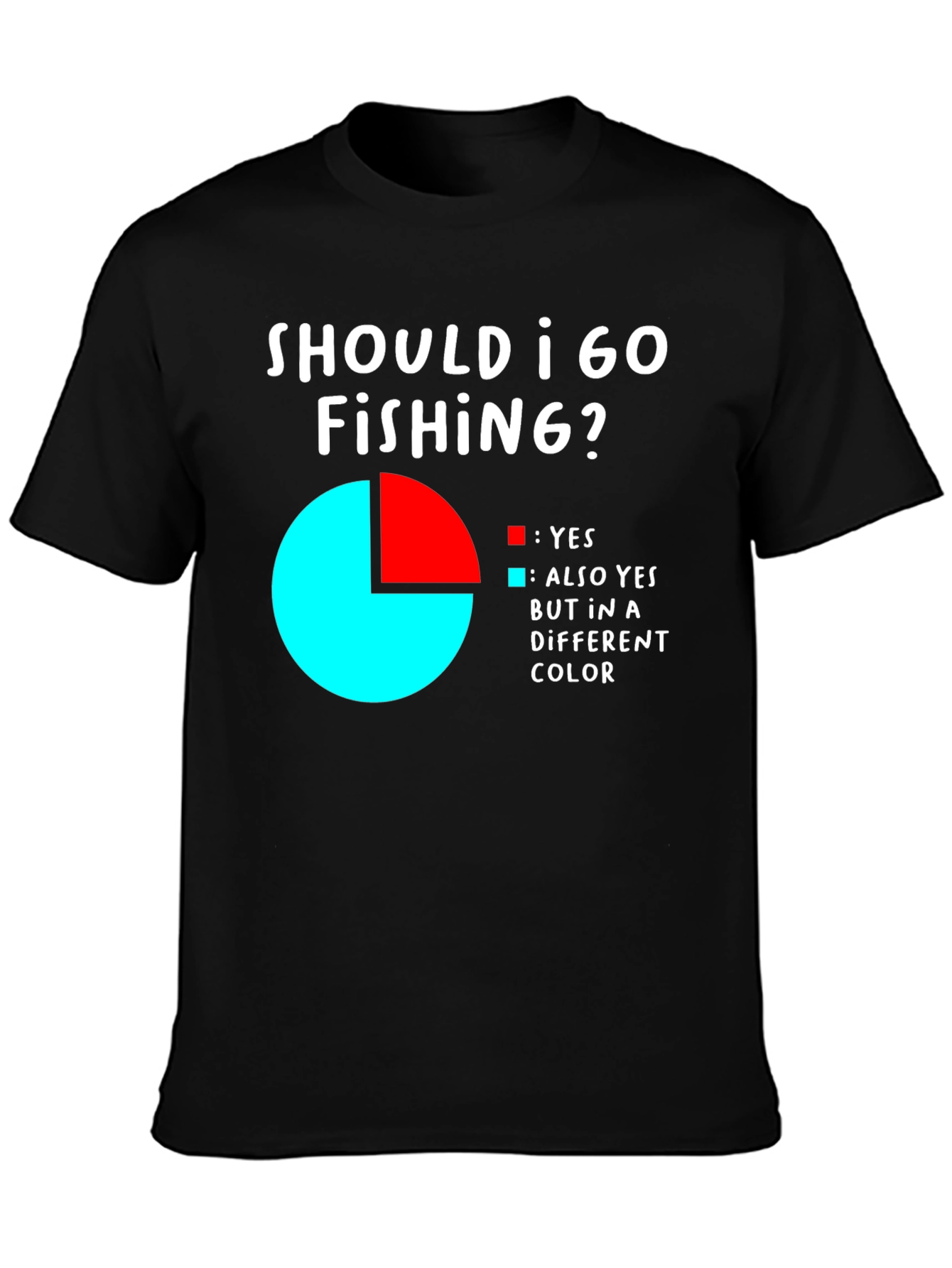 Funny Fishing T-Shirt - Should I Go Fishing? Tee