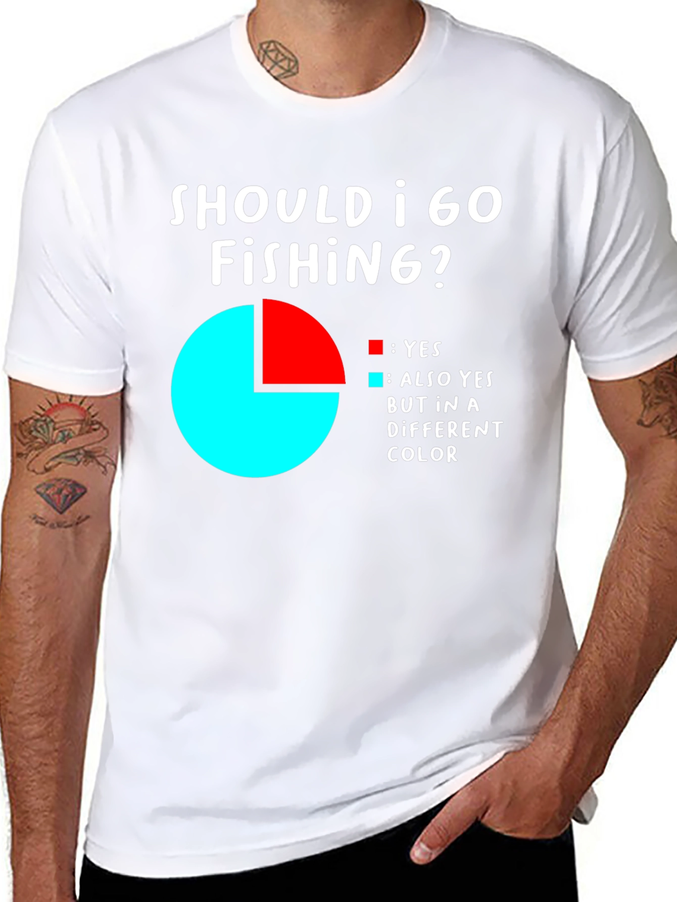 Funny Fishing T-Shirt - Should I Go Fishing? Tee