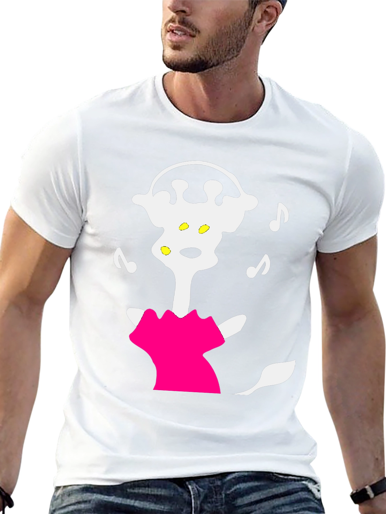 Cartoon Music Lover T-Shirt