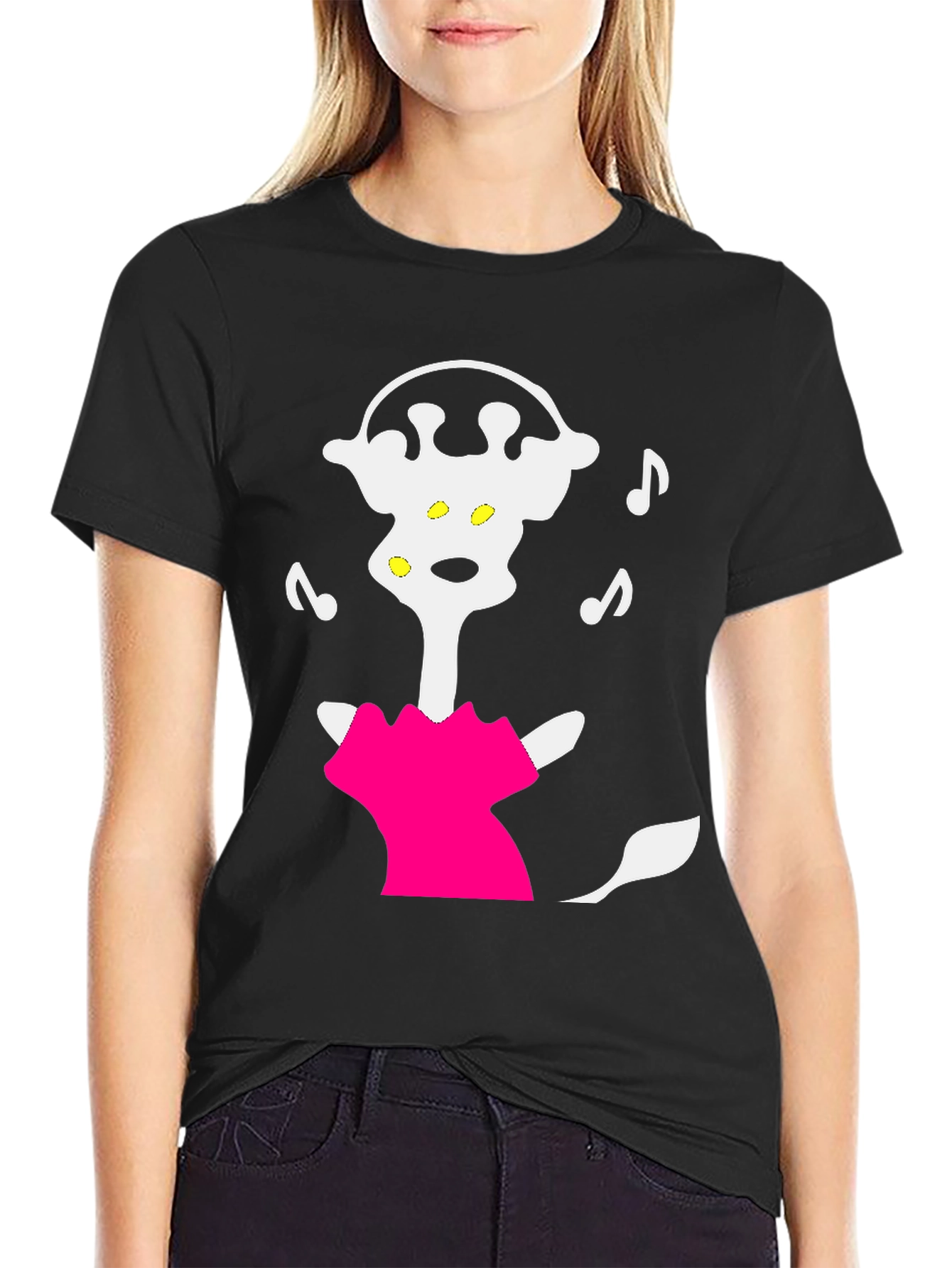 Cartoon Music Lover T-Shirt