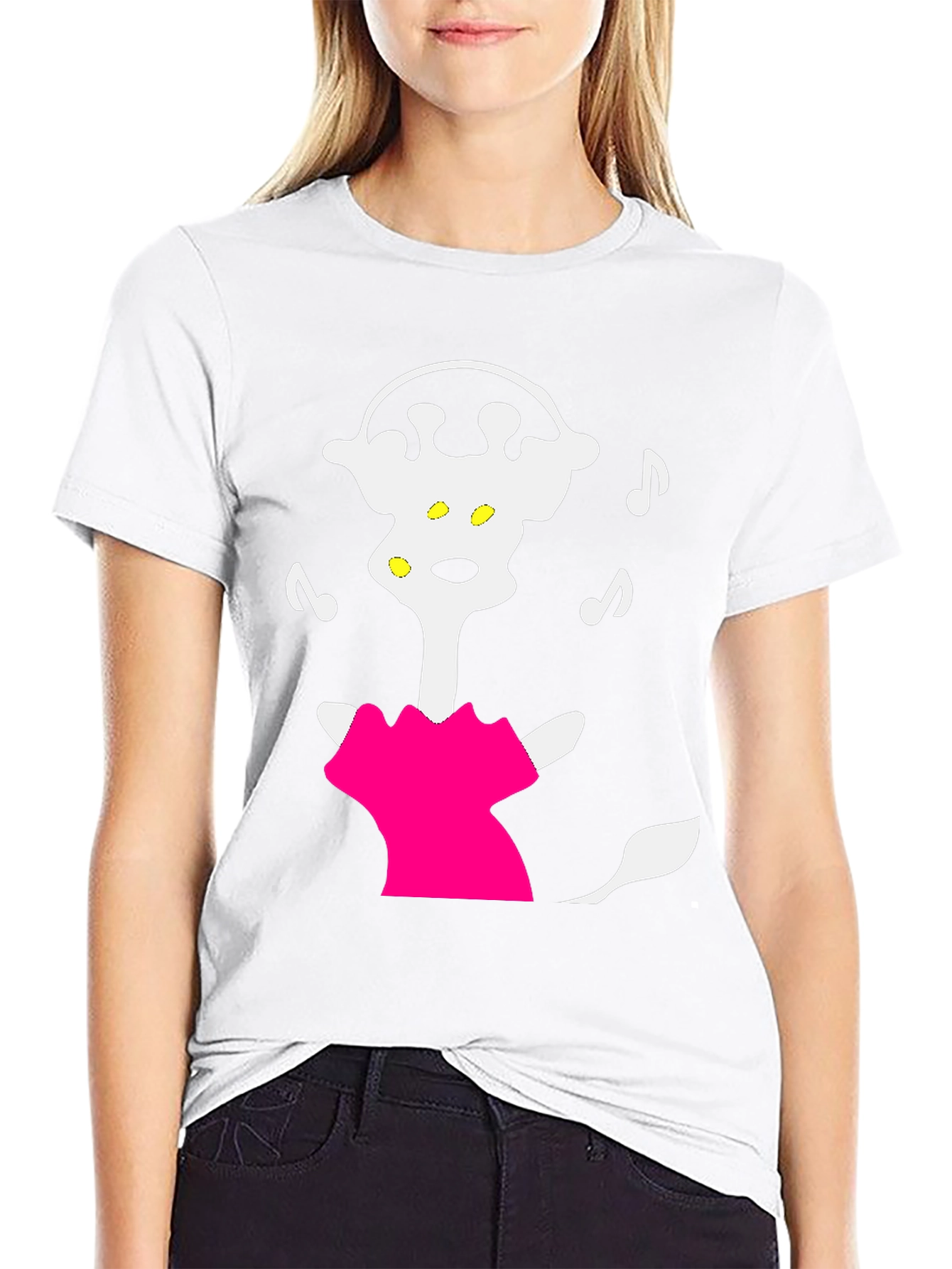 Cartoon Music Lover T-Shirt