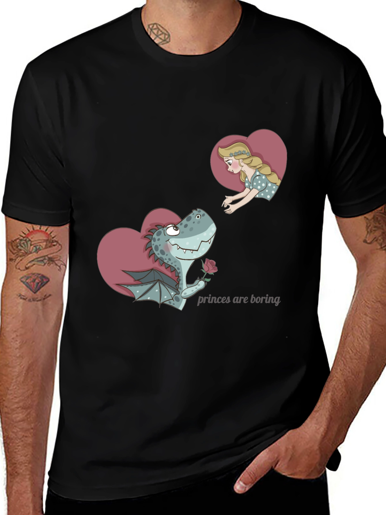 Dragon & Princess Graphic T-Shirt