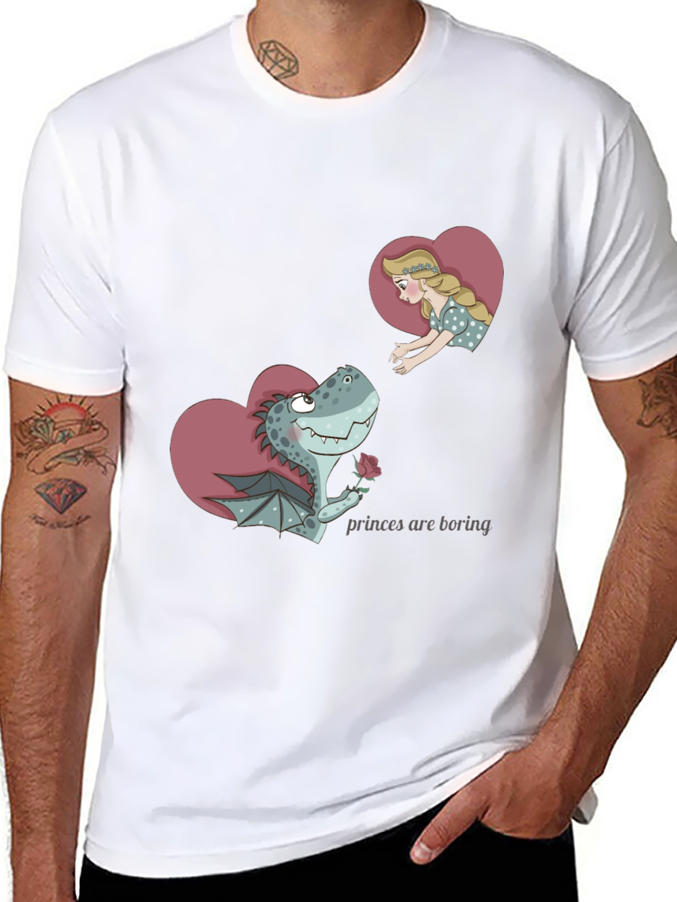 Dragon & Princess Graphic T-Shirt