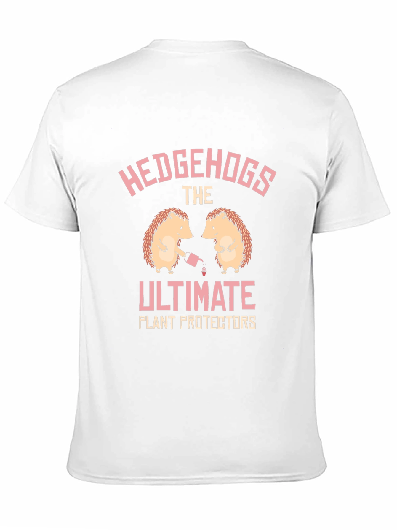 Hedgehogs Plant Protectors T-Shirt - Black Cotton Tee